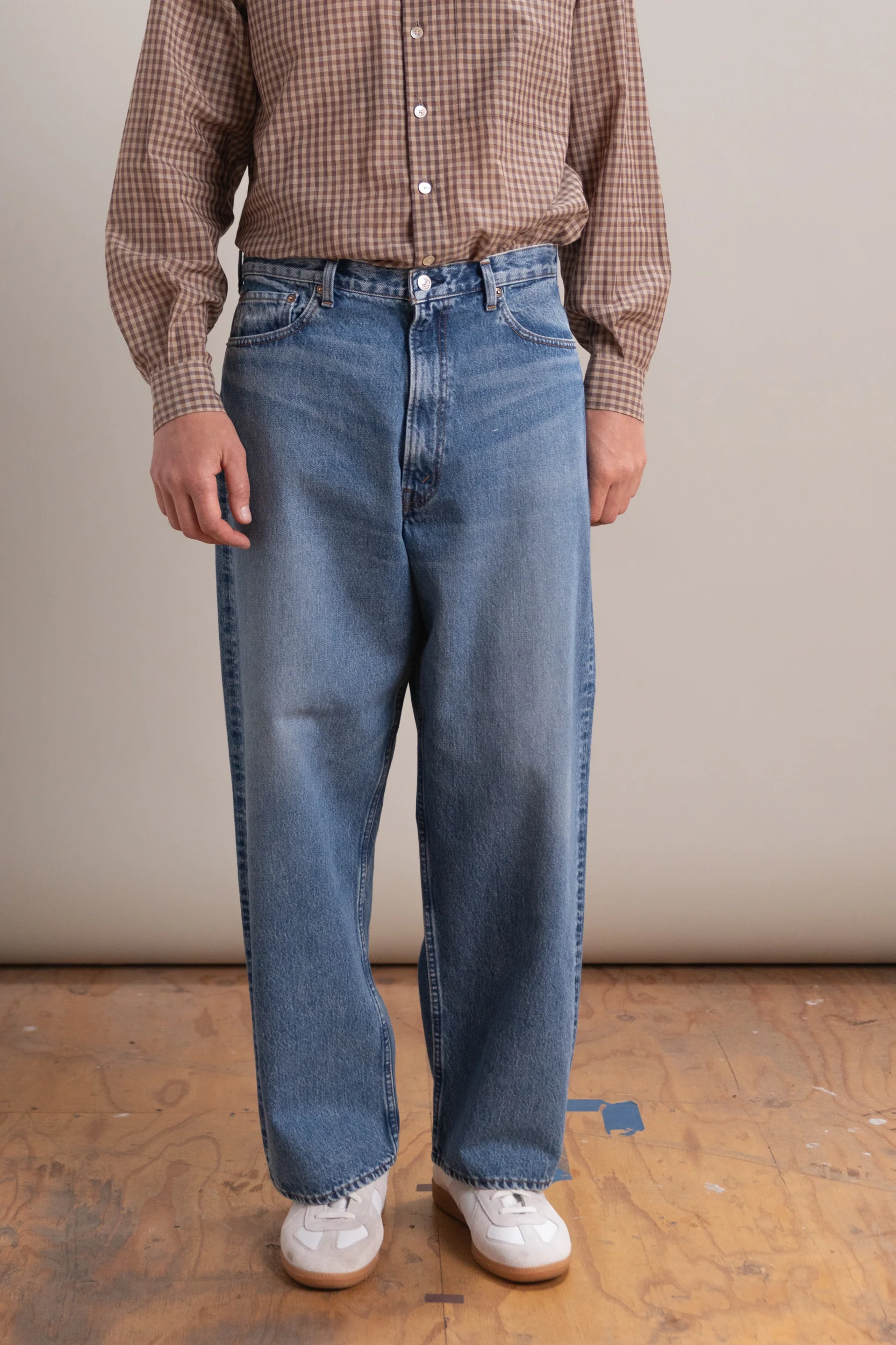 100 SUPER DAD'S DENIM PANTS IN USED WASH - Image 4