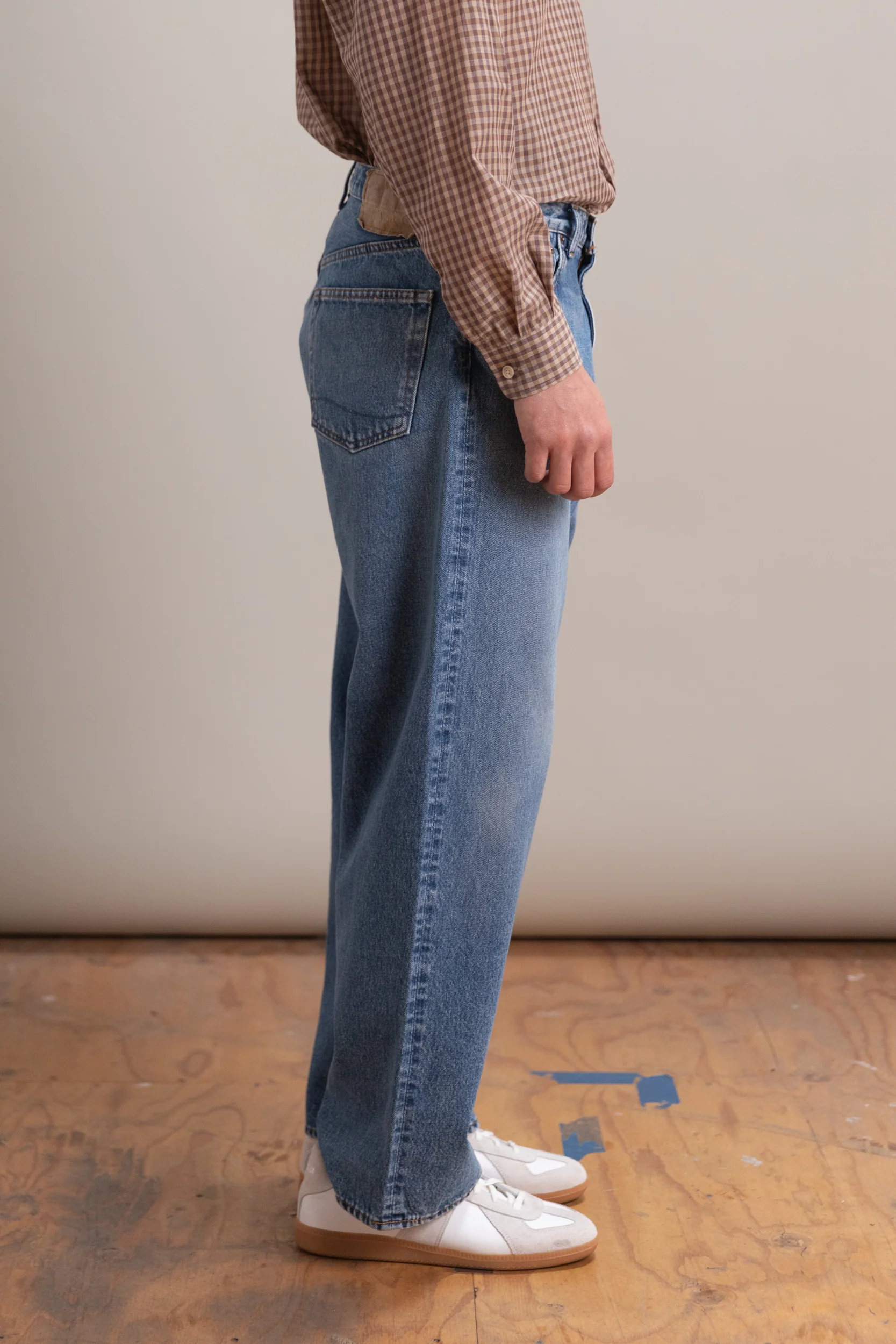 100 SUPER DAD'S DENIM PANTS IN USED WASH - Image 6