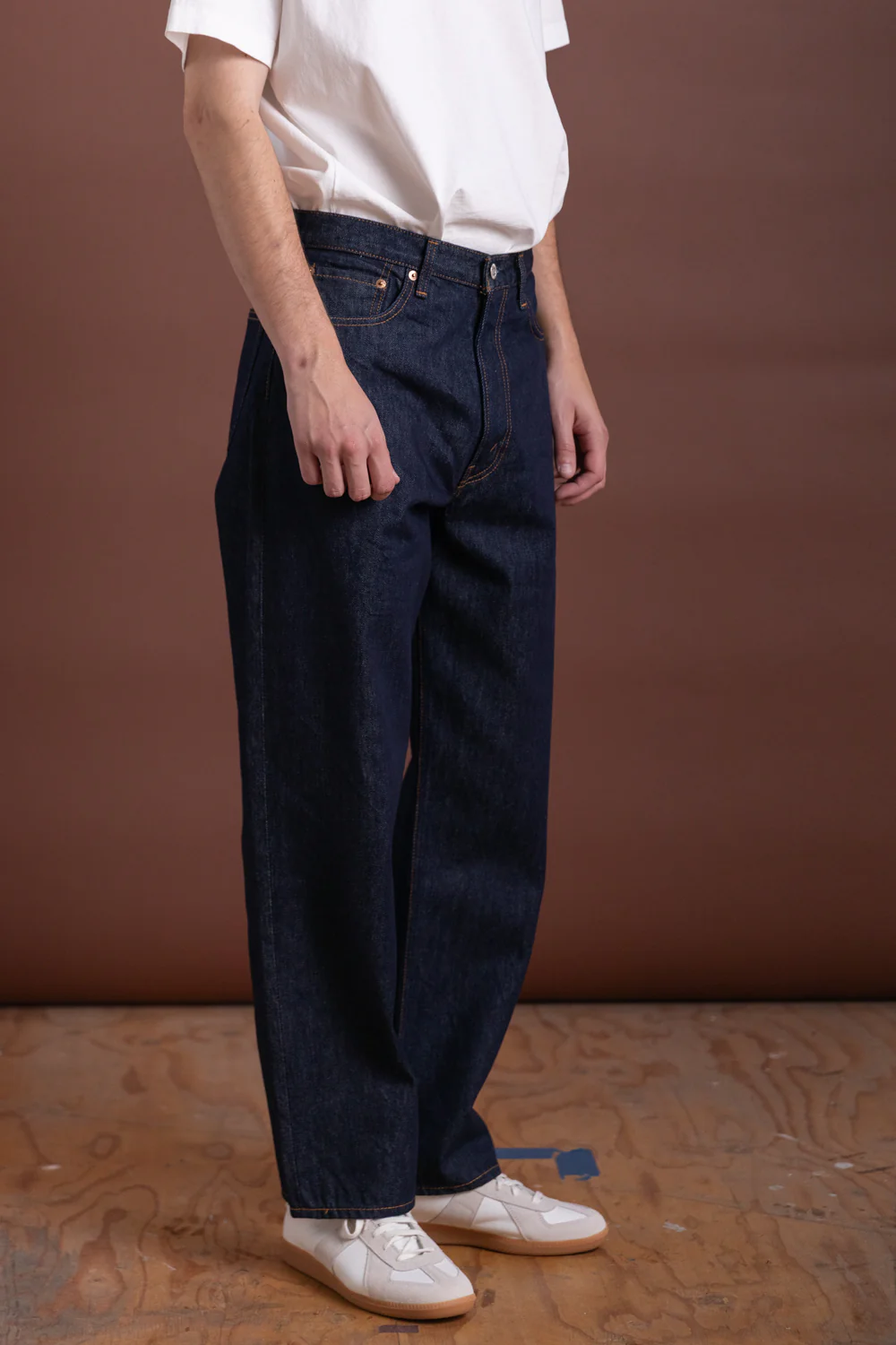 101 DAD'S FIT DENIM PANTS IN BLUE DENIM - Image 4