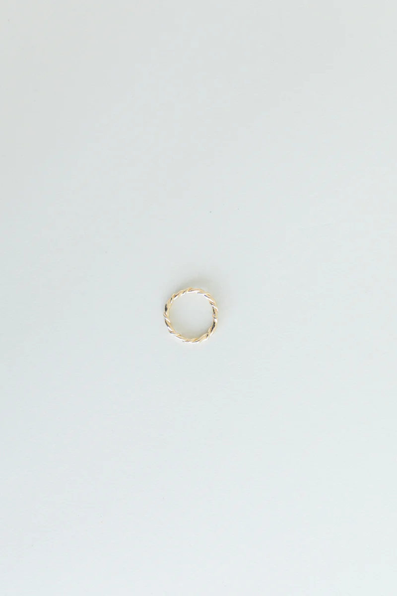 THIN ROPE RING IN 14K GOLD - Image 3