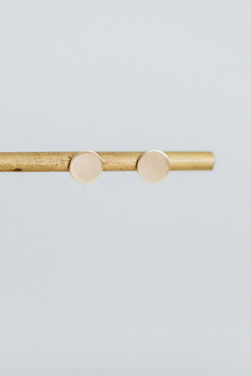 5MM SEQUIN STUD IN 14K GOLD (SINGLE) - Image 3