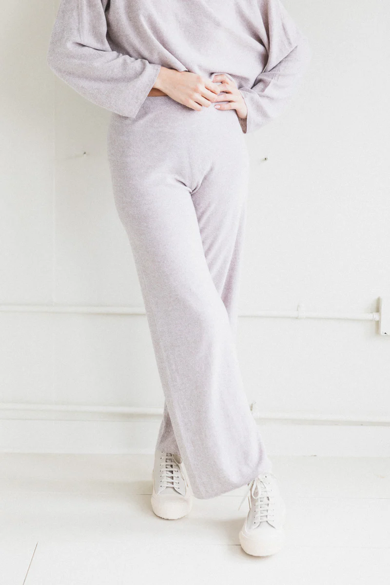 ADET PANTS IN MARRON MELANGE - Image 5