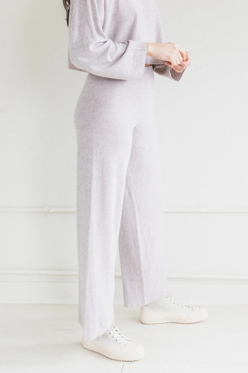 ADET PANTS IN MARRON MELANGE - Image 6