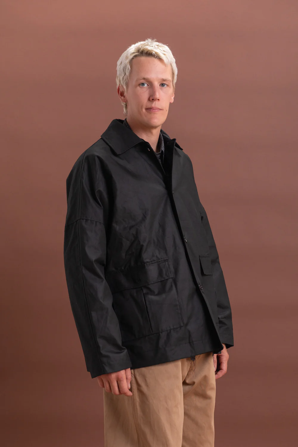 AMIS MAC IN BLACK OILSKIN COTTON - Image 3