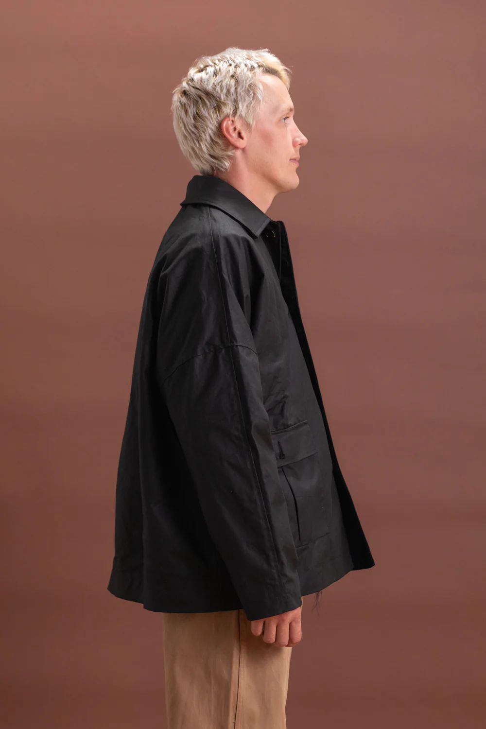 AMIS MAC IN BLACK OILSKIN COTTON - Image 4