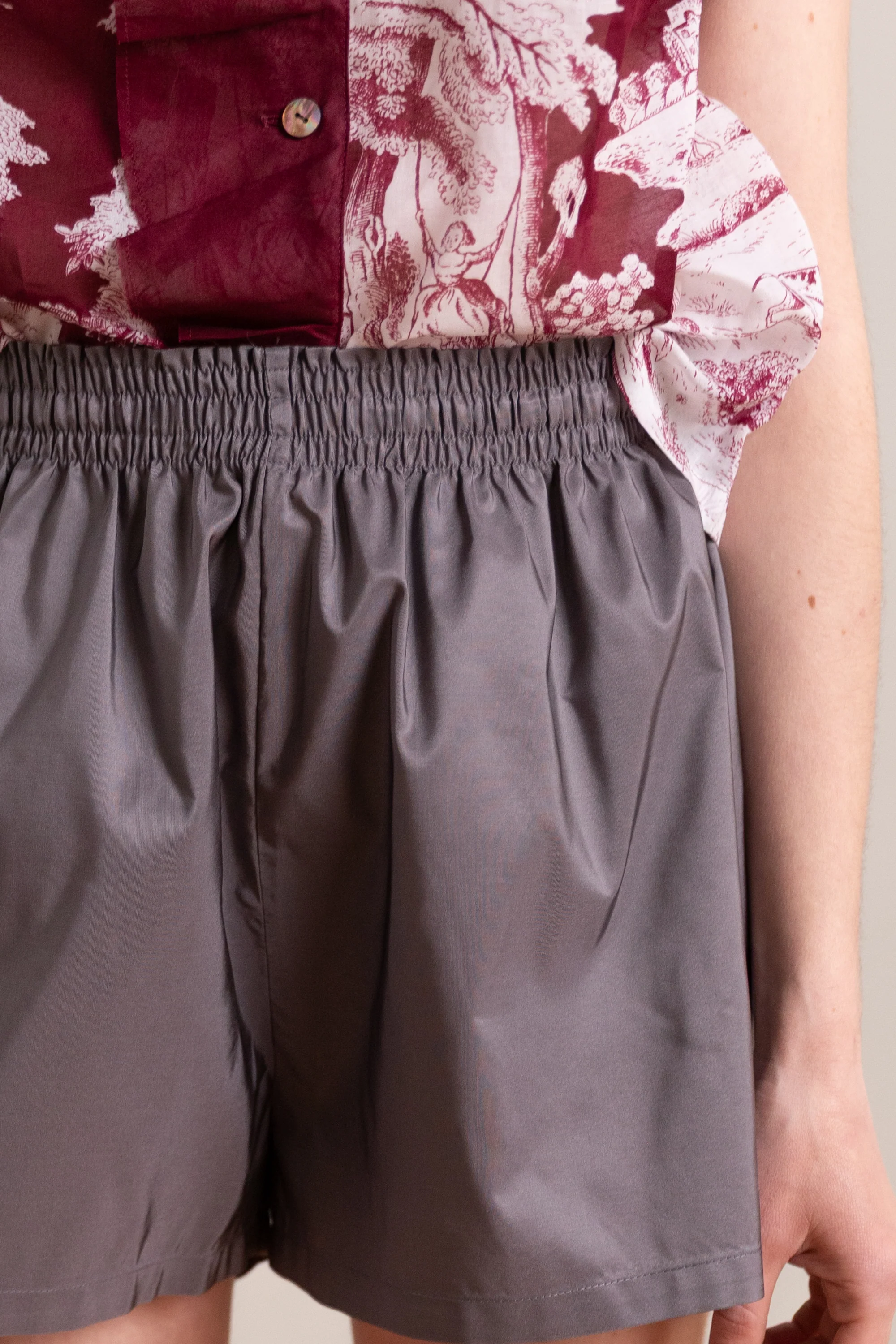 ASA SHORT IN METAL SILK TAFFETA - Image 2