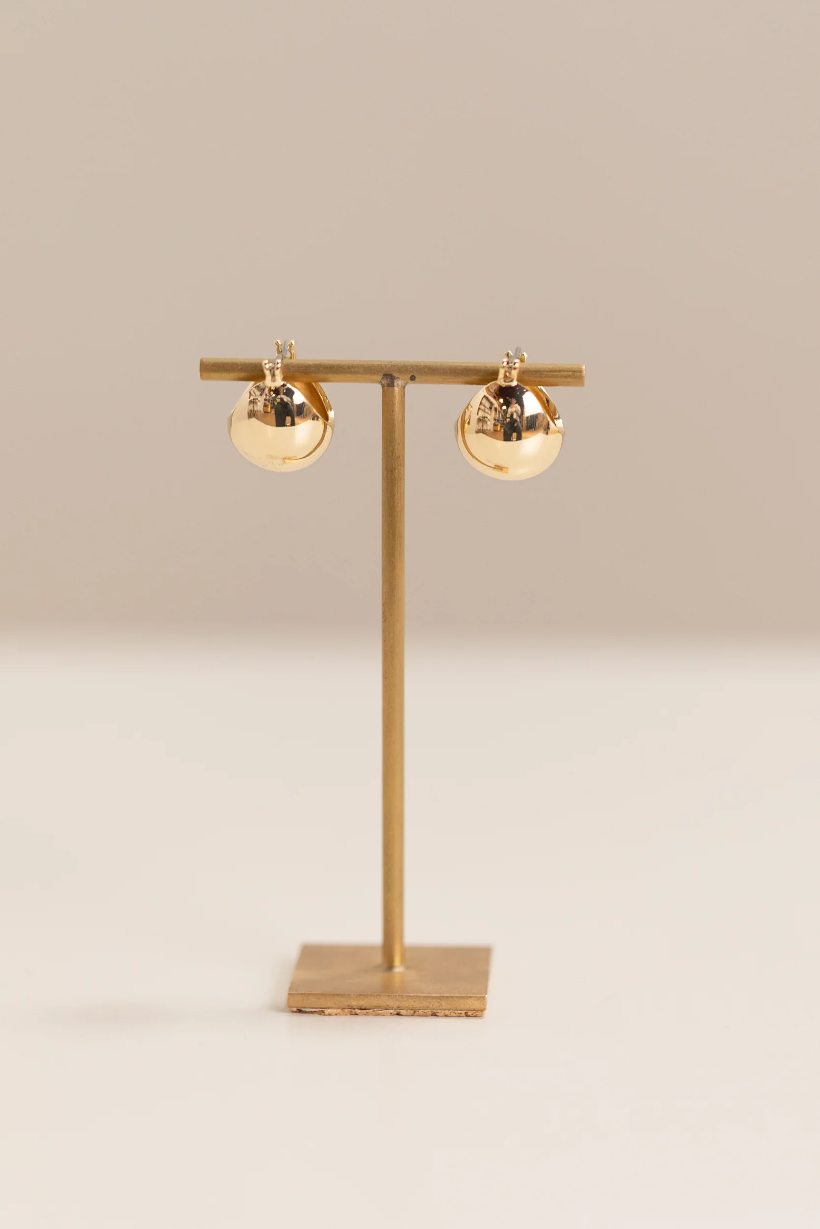 BABY KEEL HOOPS IN GOLD PLATED BRASS