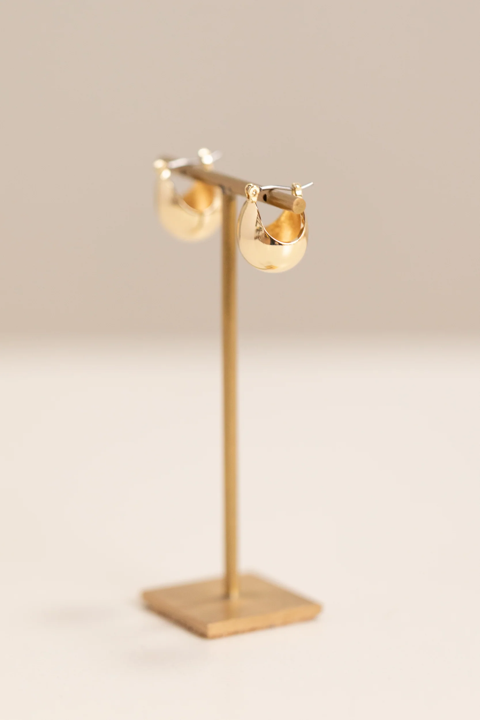 BABY KEEL HOOPS IN GOLD PLATED BRASS - Image 2