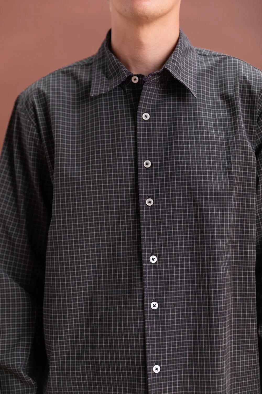 BIG SHIRT IN BLACK CHECK - Image 4