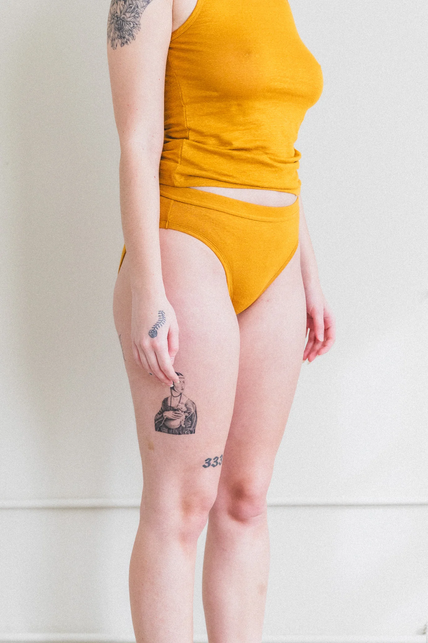 BIKINI BRIEF IN SAFFRON - Image 4
