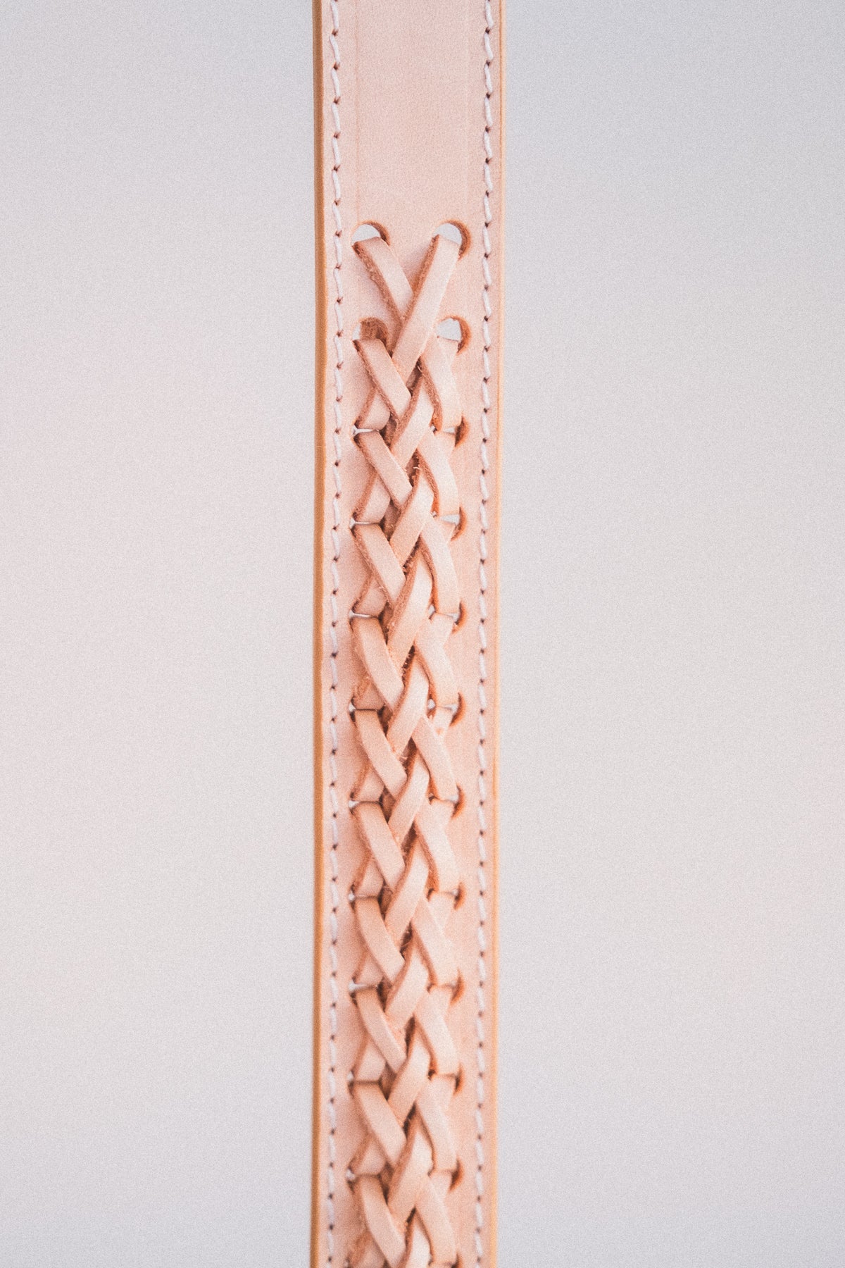 BRAIDED BELT IN NATURAL VACHETTA LEATHER - Image 5