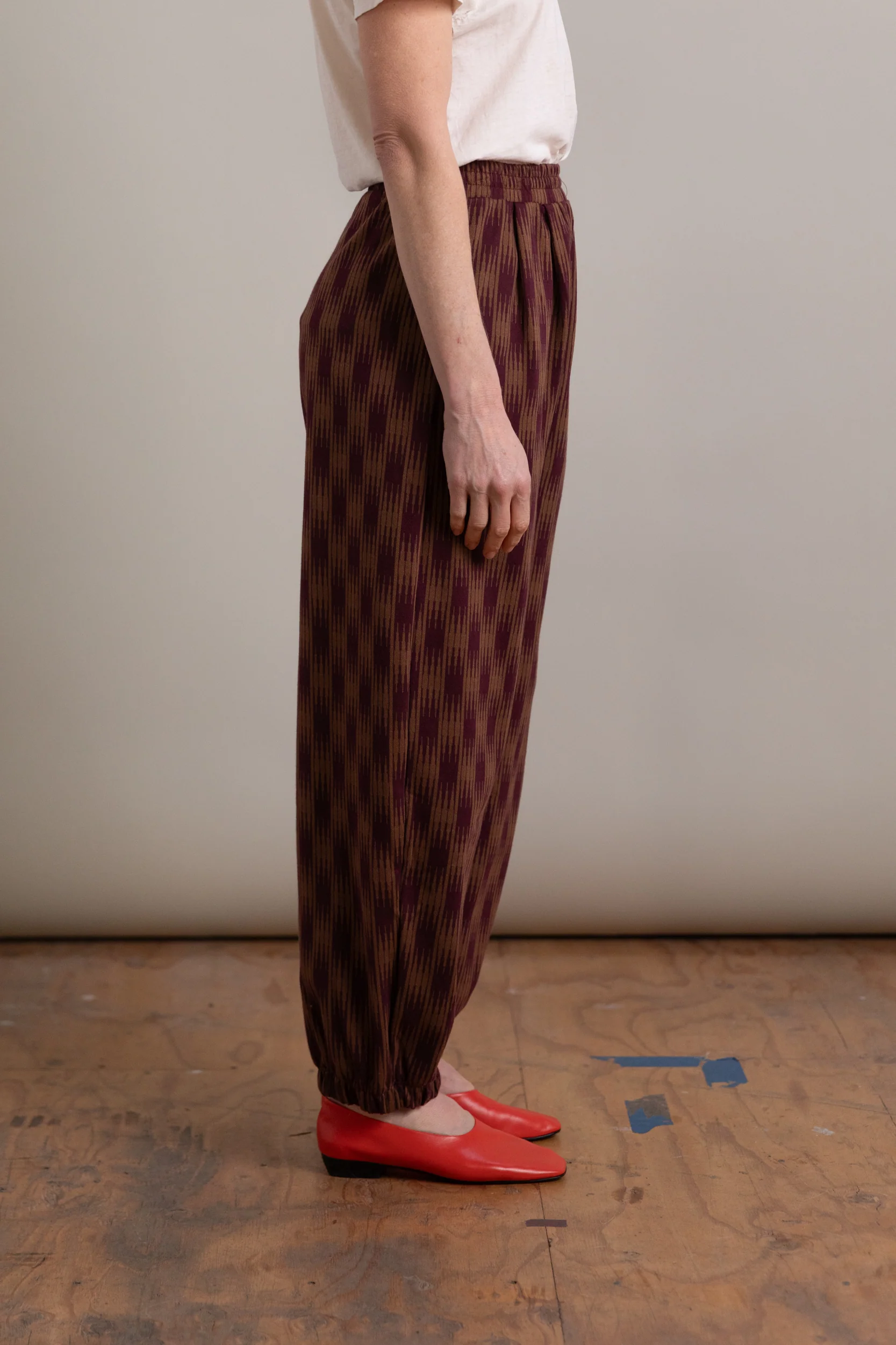 BRUNO PANTS IN OMBRE CHECKS JERSEY - Image 3
