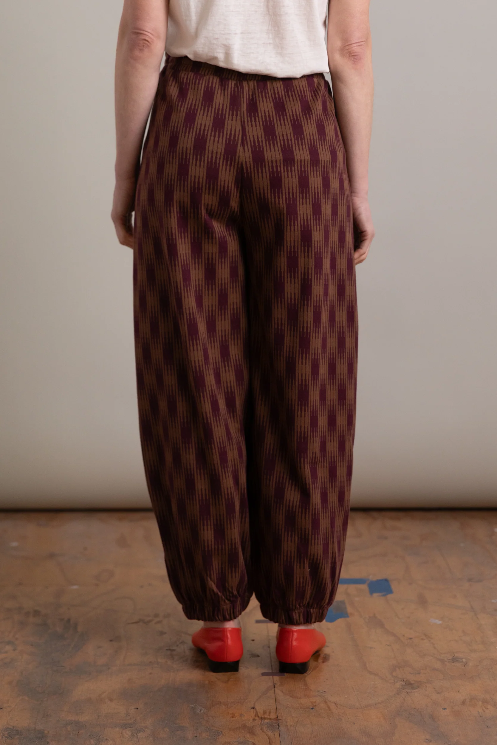 BRUNO PANTS IN OMBRE CHECKS JERSEY - Image 5