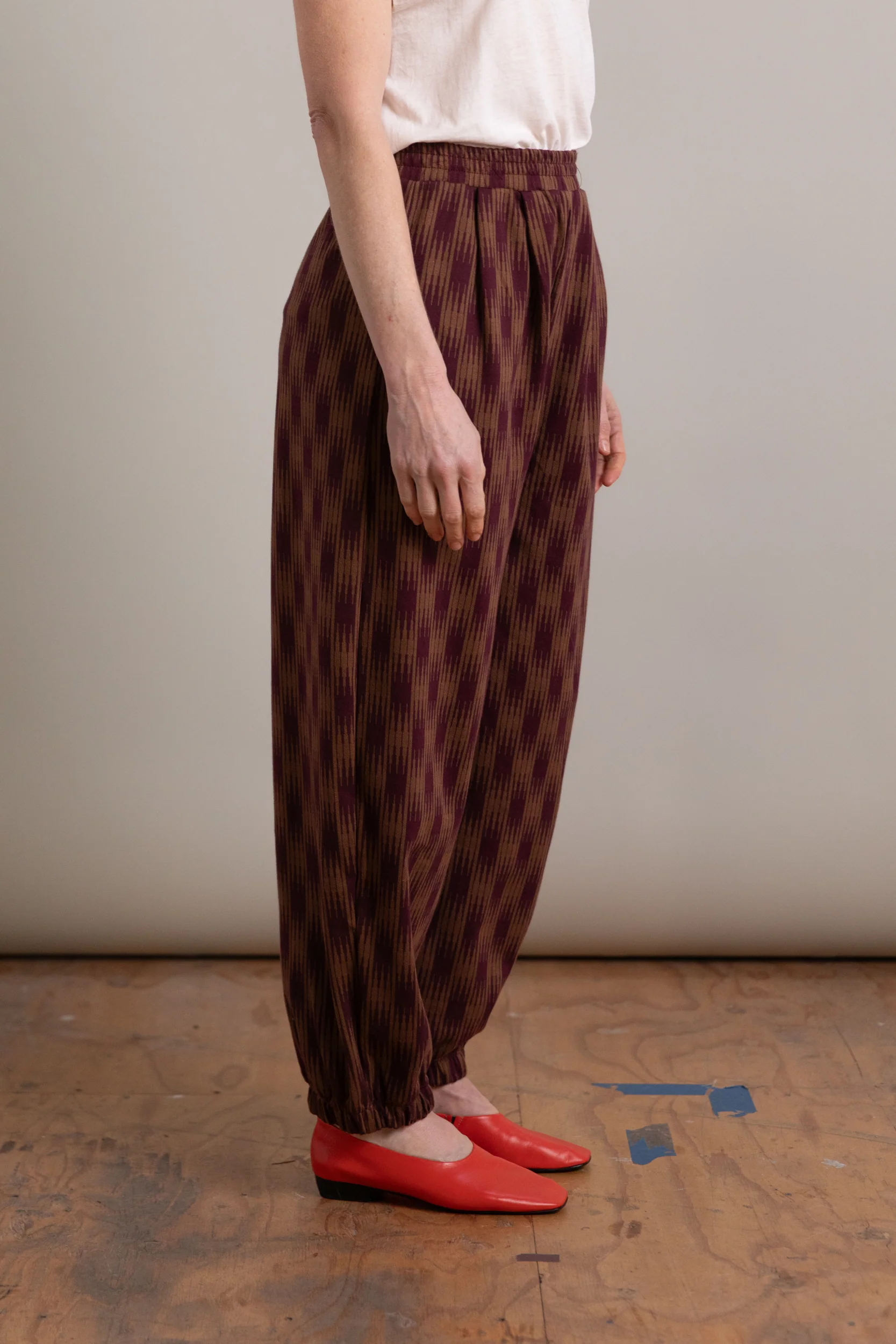 BRUNO PANTS IN OMBRE CHECKS JERSEY - Image 7