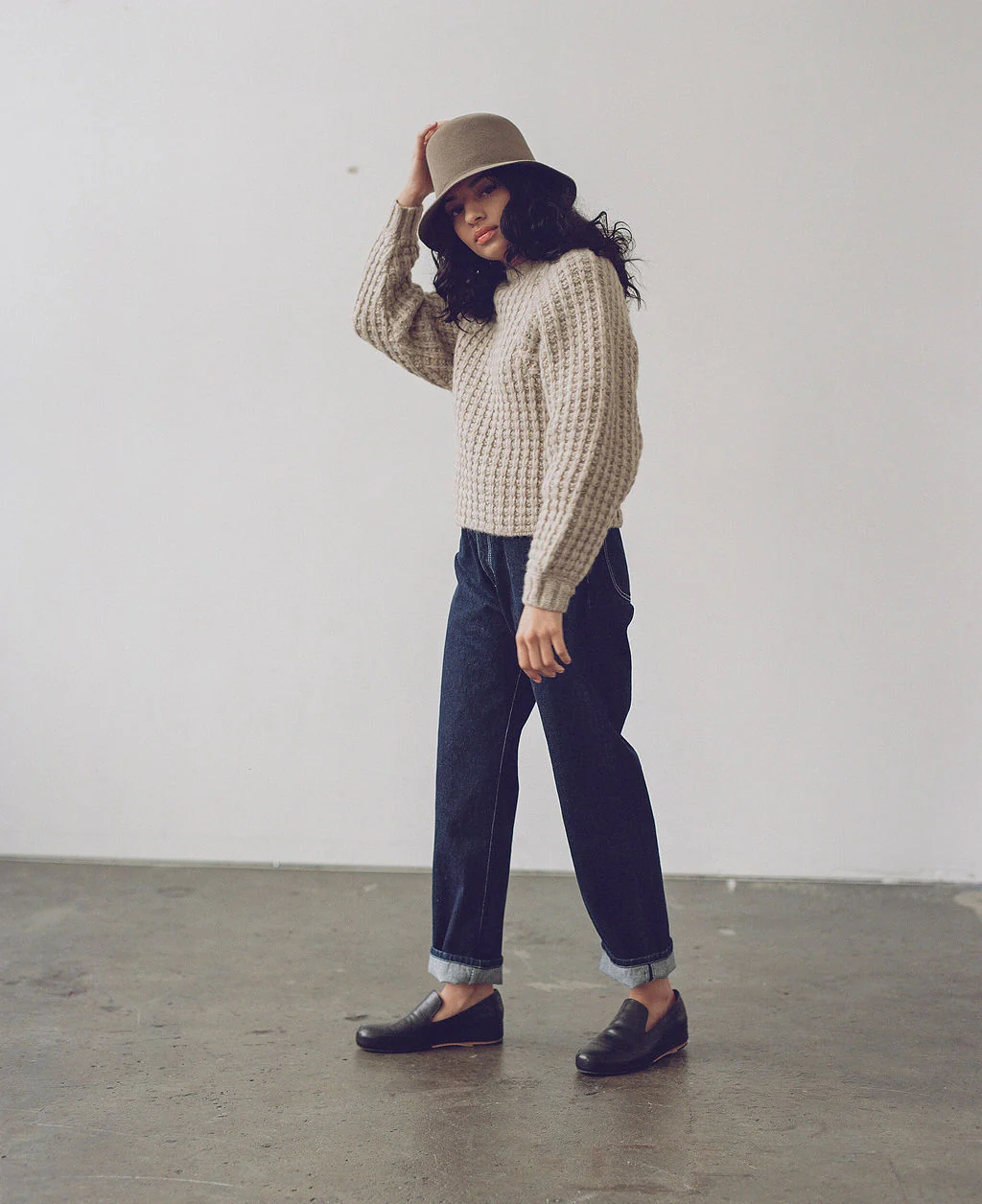 BUCKET HAT IN VELOUR FELT - Image 3
