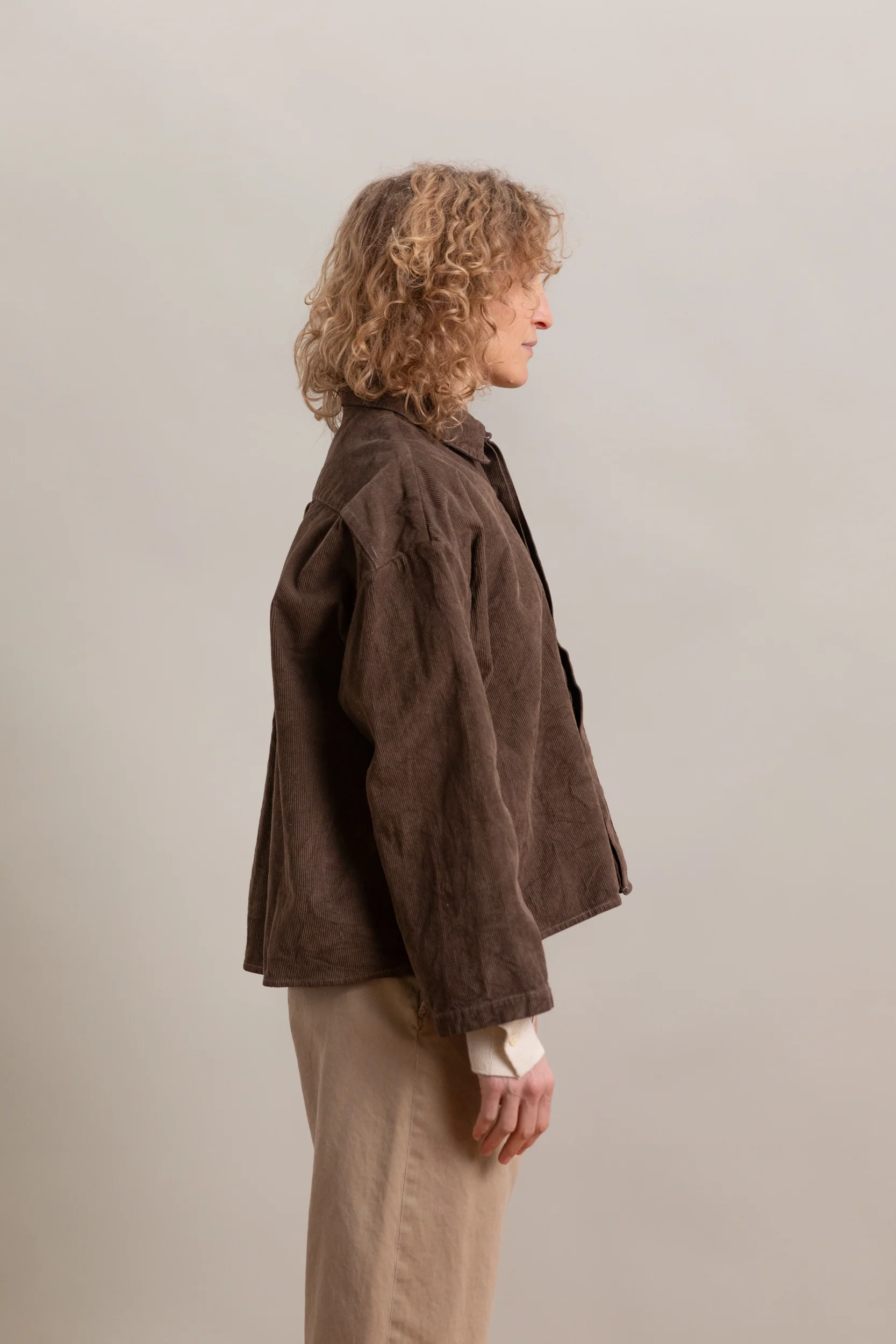 CAFE SHIRT IN NATURALLY DYED CORDUROY - Image 3