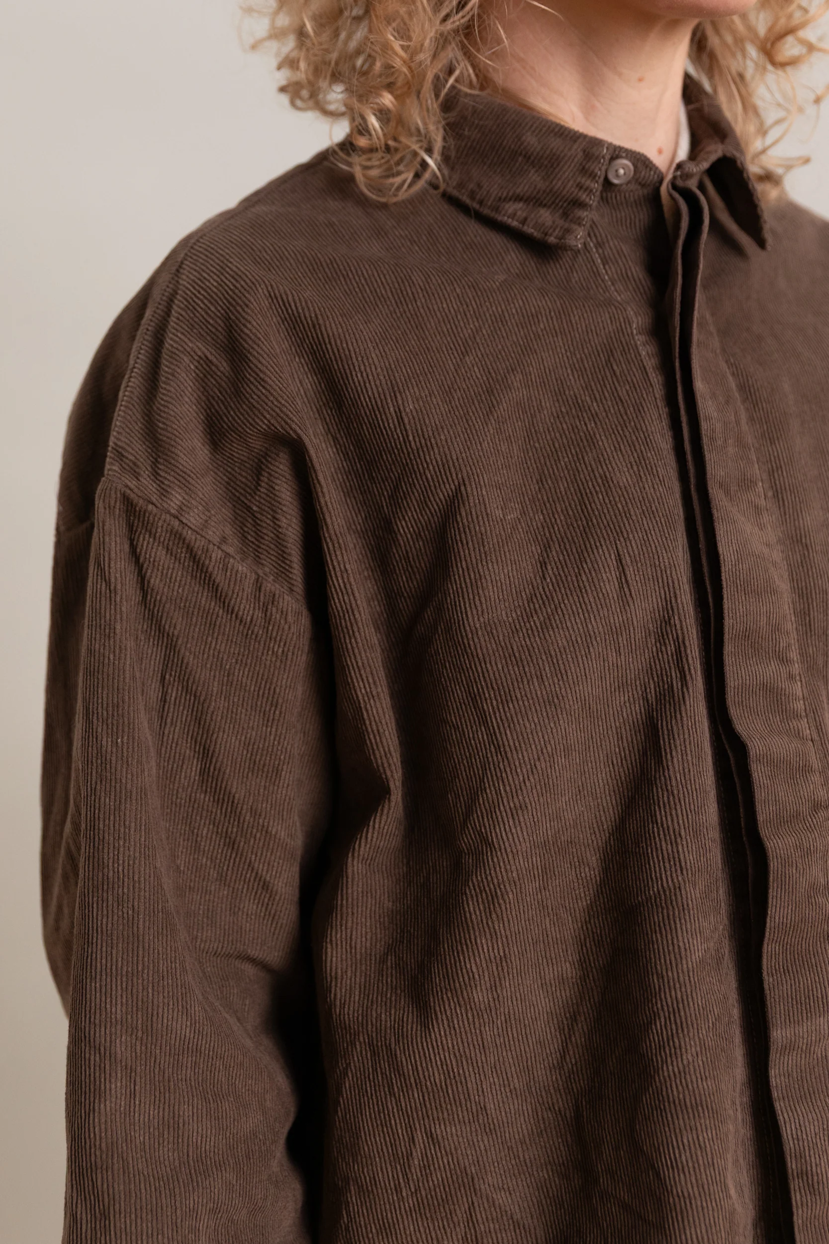 CAFE SHIRT IN NATURALLY DYED CORDUROY - Image 6