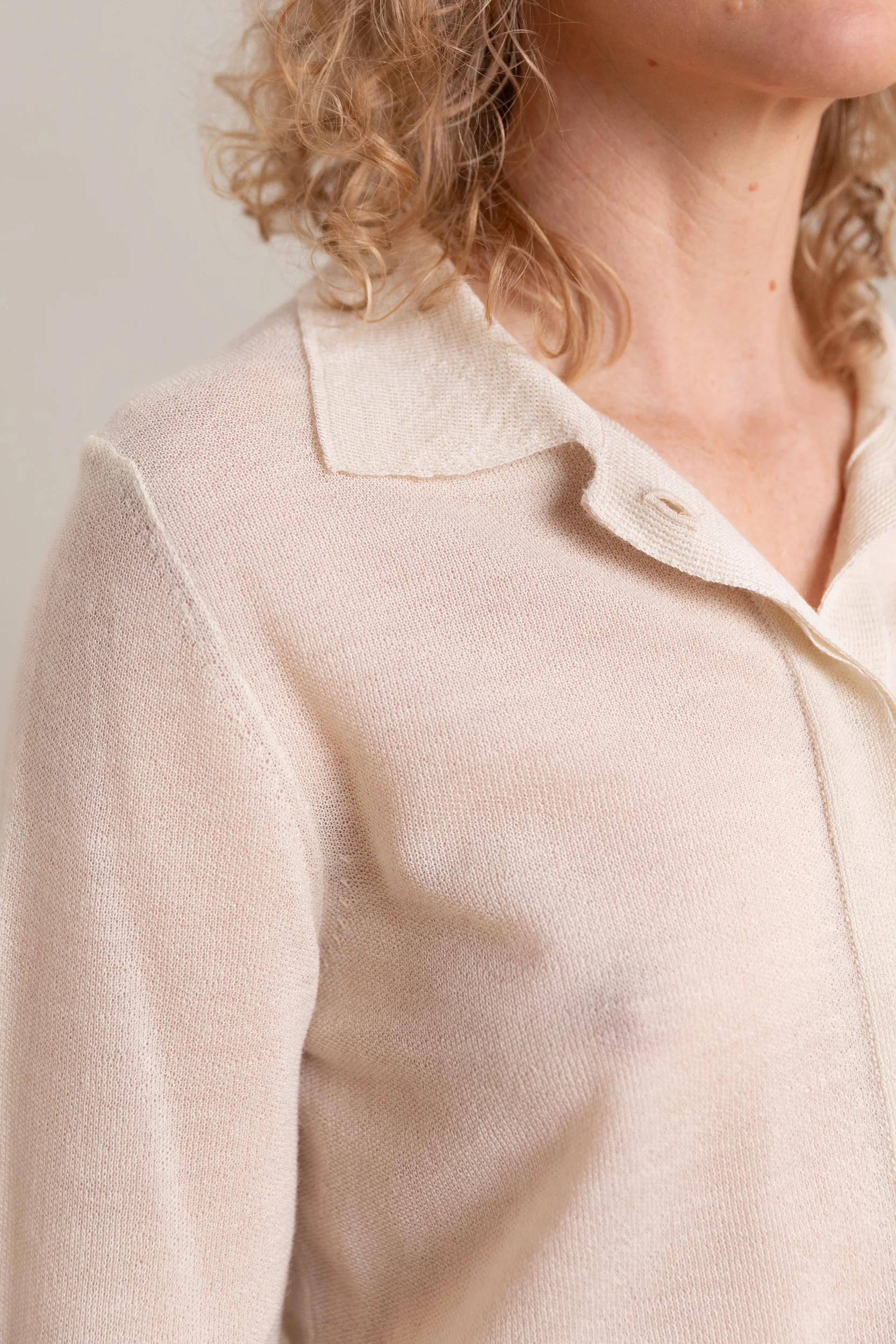 CALMA SHIRT IN CREAM ALPASILK - Image 2