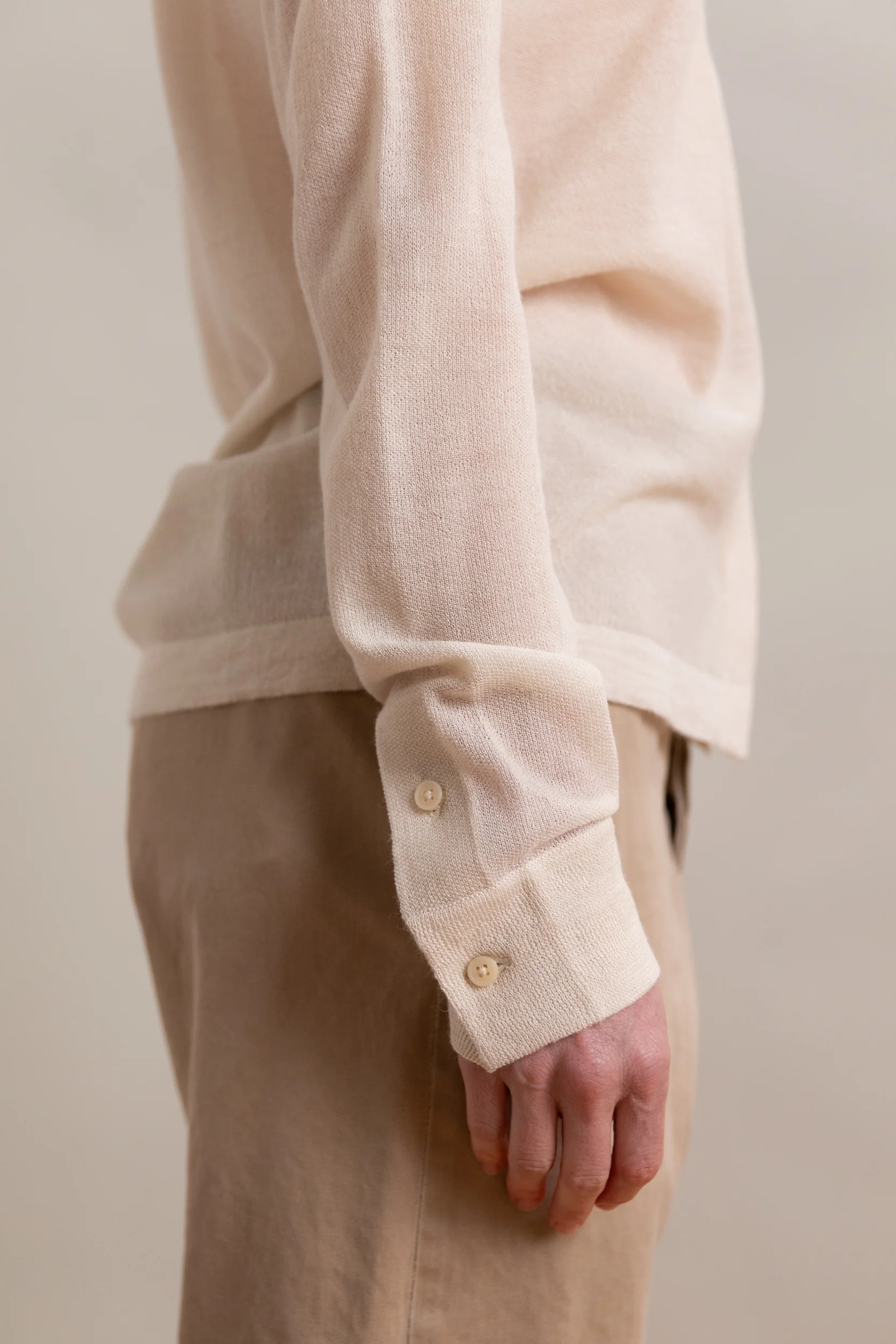 CALMA SHIRT IN CREAM ALPASILK - Image 4
