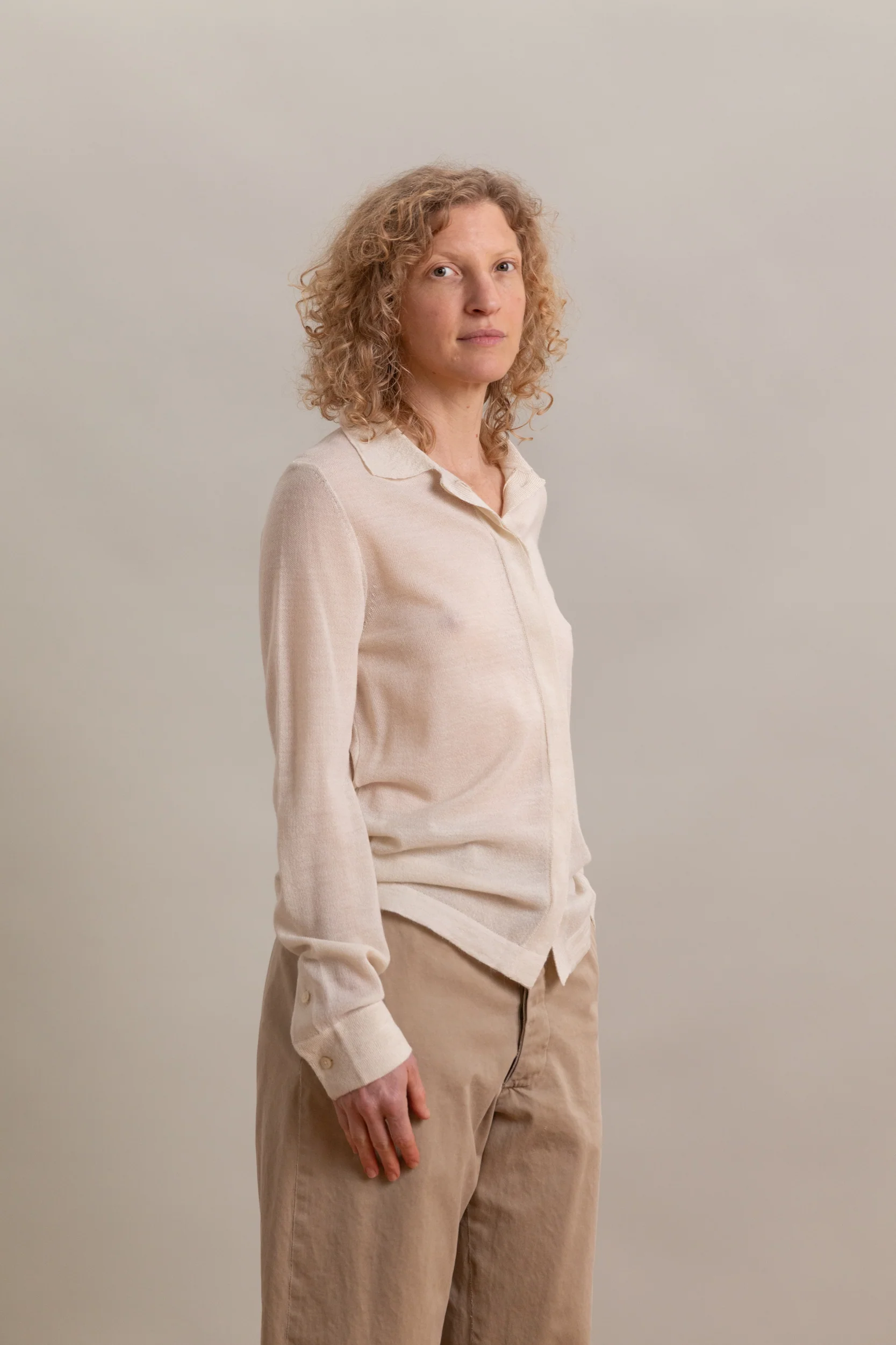 CALMA SHIRT IN CREAM ALPASILK - Image 5