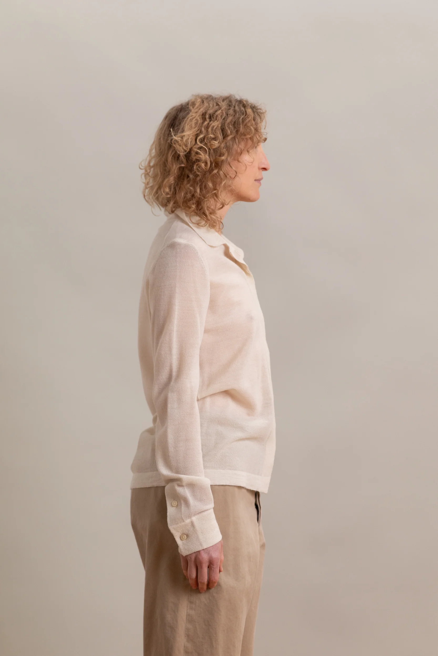 CALMA SHIRT IN CREAM ALPASILK - Image 6