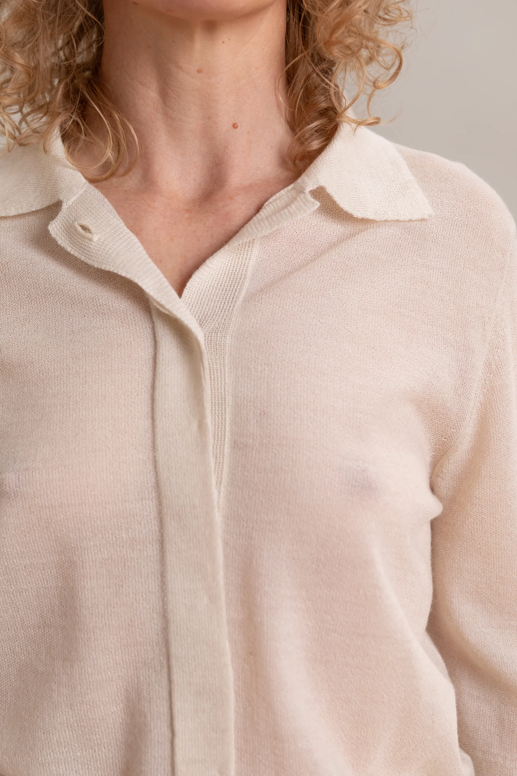 CALMA SHIRT IN CREAM ALPASILK - Image 8