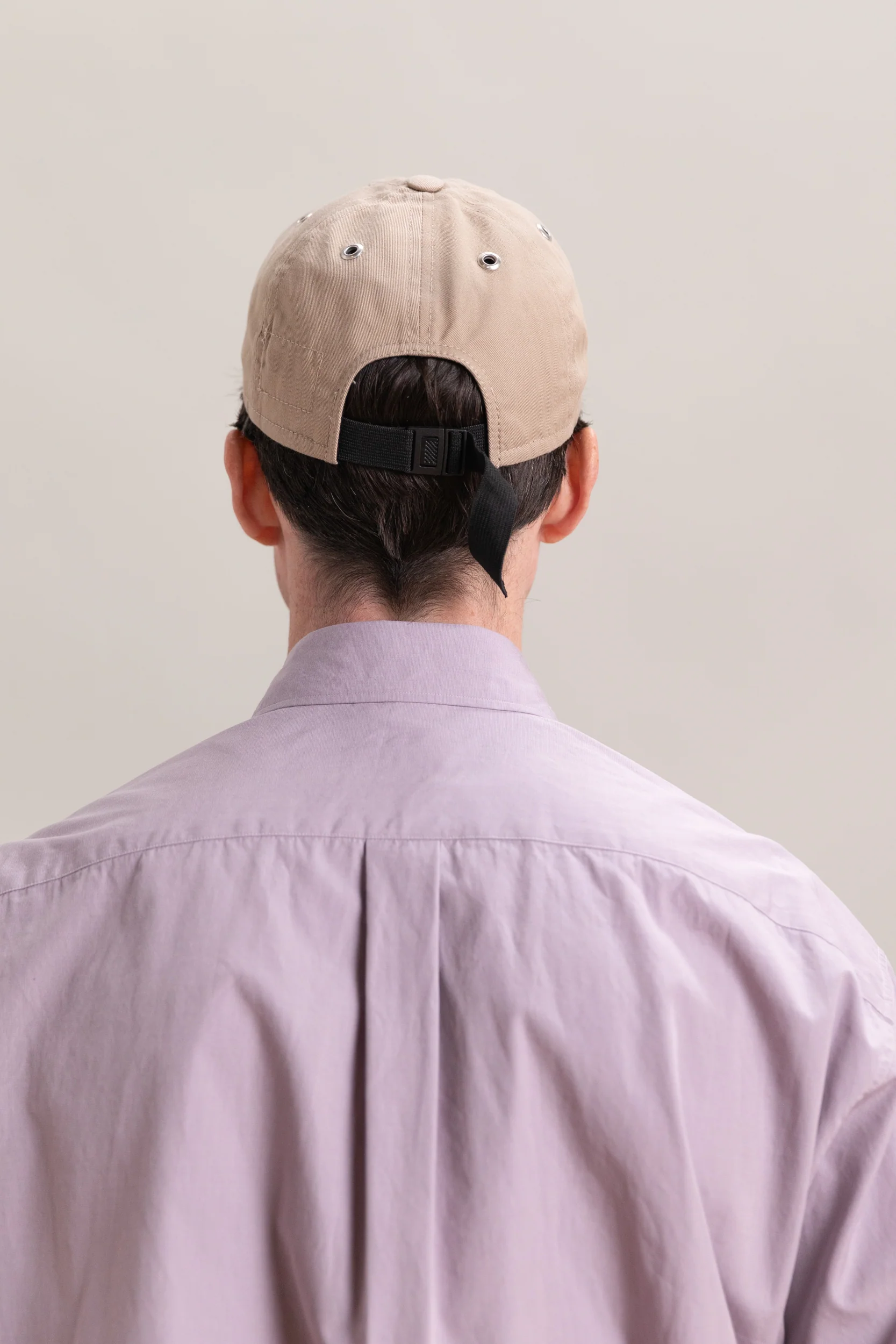 CAP IN SAND COTTON TWILL - Image 6