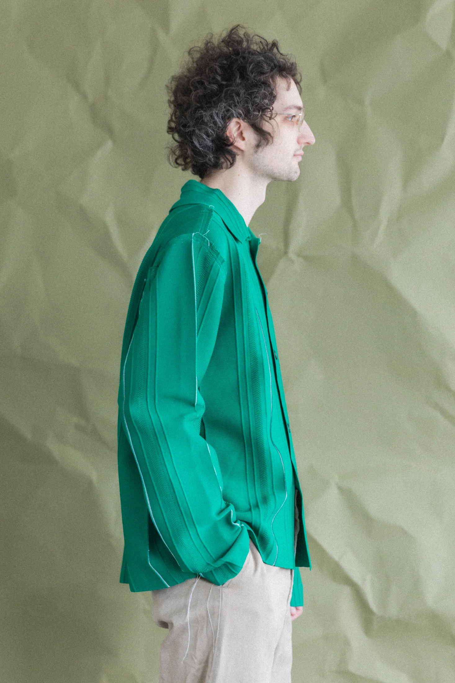 CARDIGAN IN GREEN - Image 3