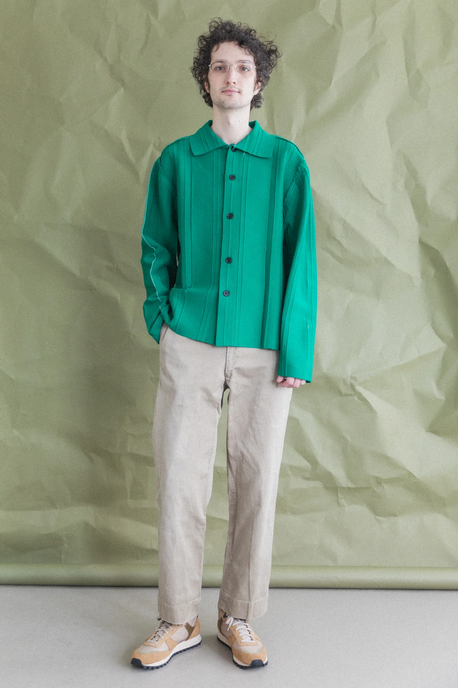 CARDIGAN IN GREEN - Image 5