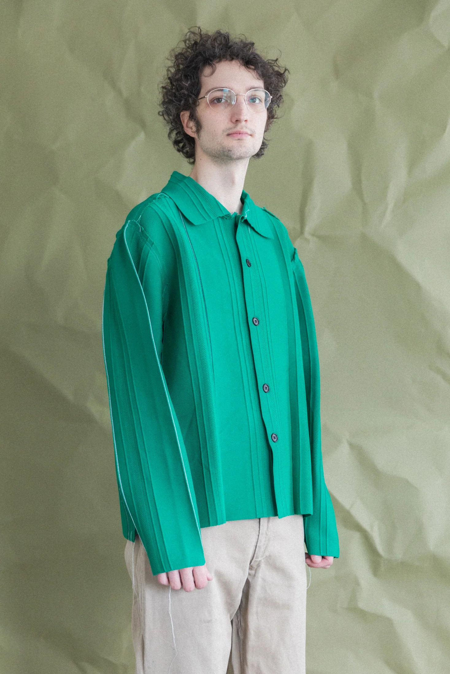 CARDIGAN IN GREEN - Image 6