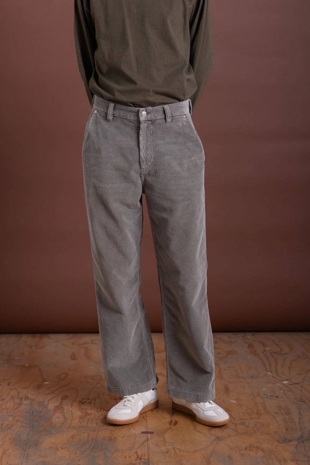 CORD TROUSERS IN STAINED GREY - Image 2