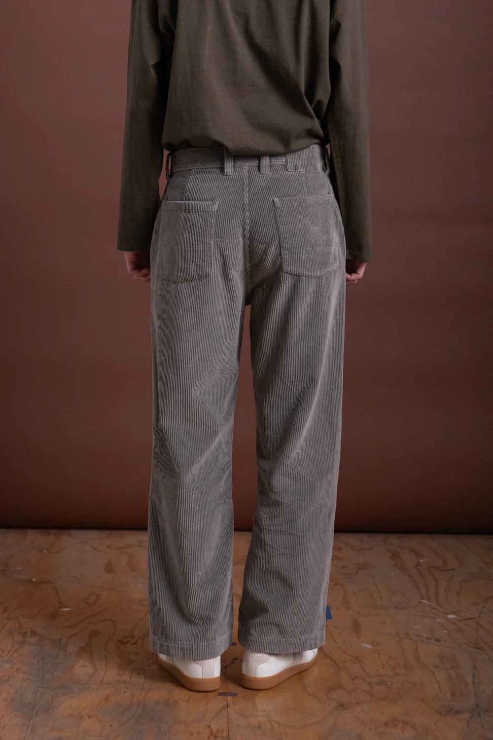 CORD TROUSERS IN STAINED GREY - Image 5