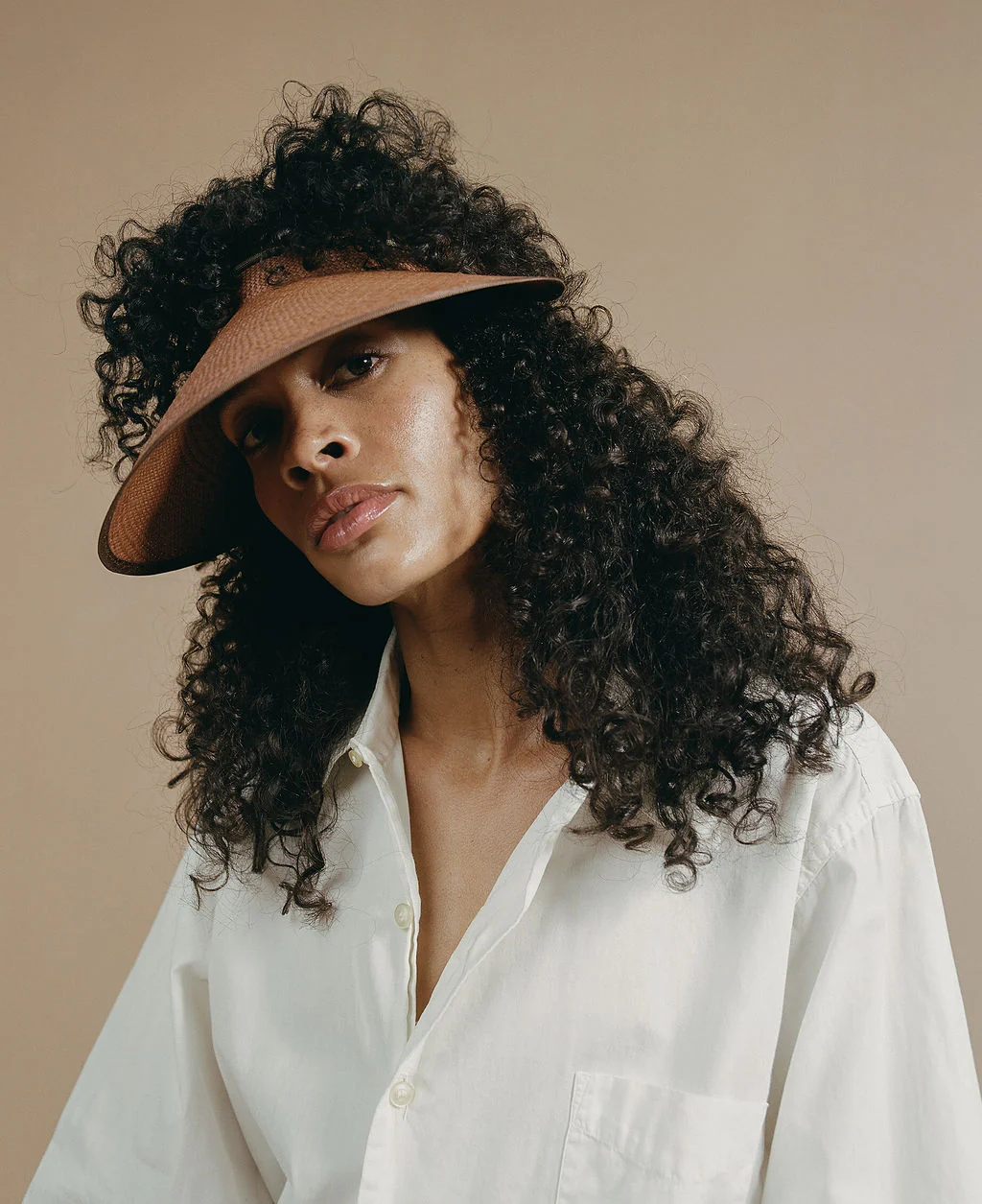 CORDED VISOR IN PANAMA STRAW - Image 3