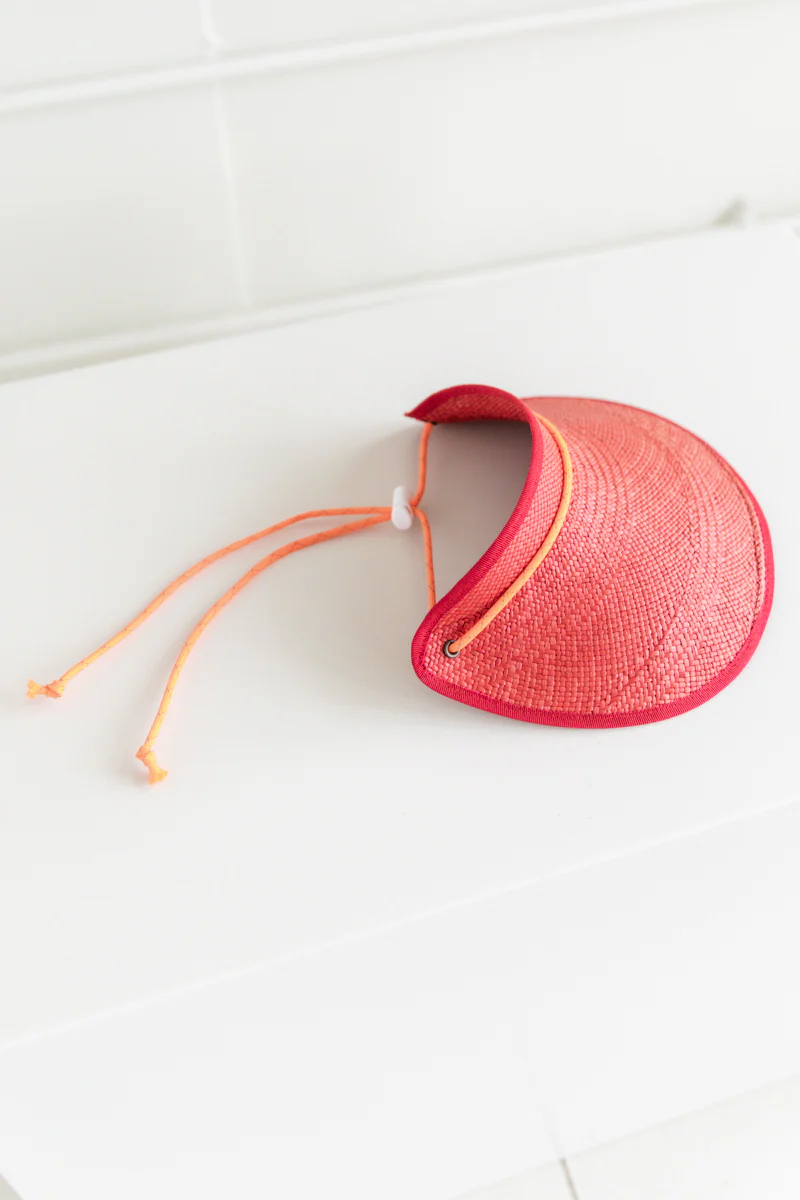 CORDED VISOR IN PANAMA STRAW - Image 7