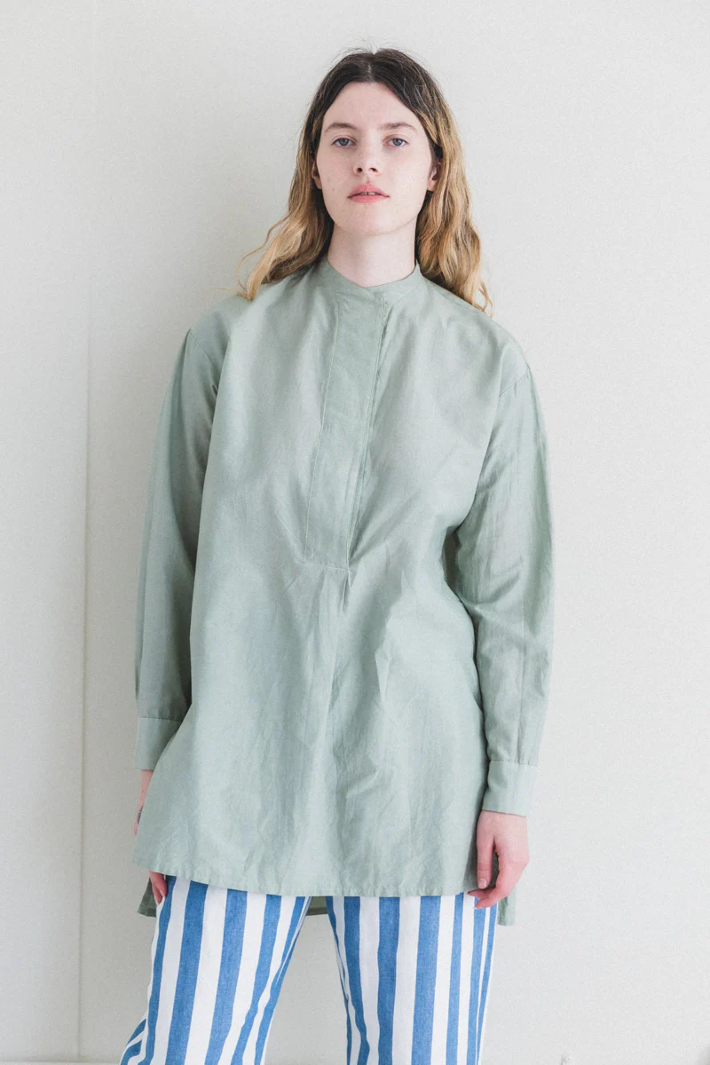 DAY SHIRT IN COTTON SILK TYPEWRITE CLOTH - Image 3