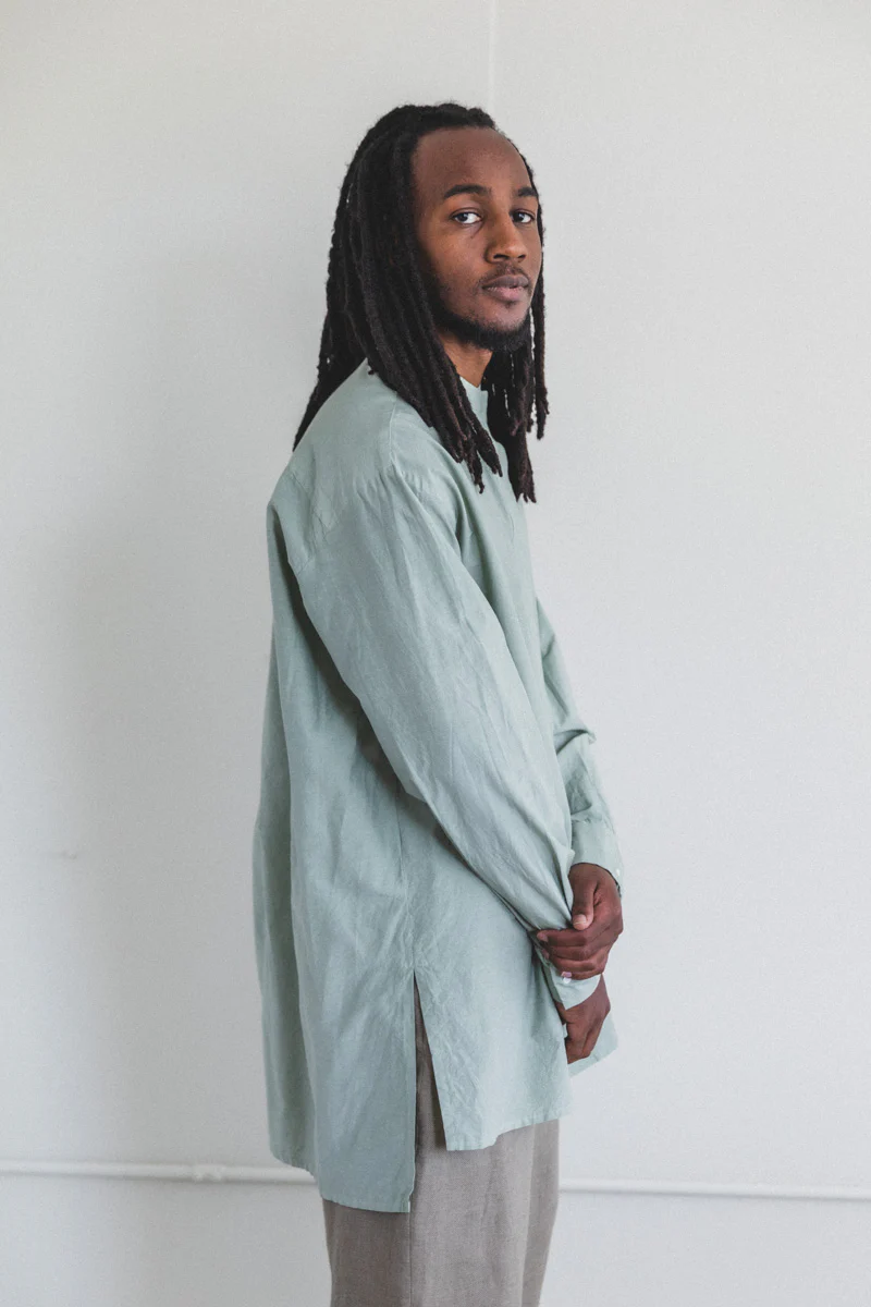 DAY SHIRT IN COTTON SILK TYPEWRITE CLOTH - Image 6