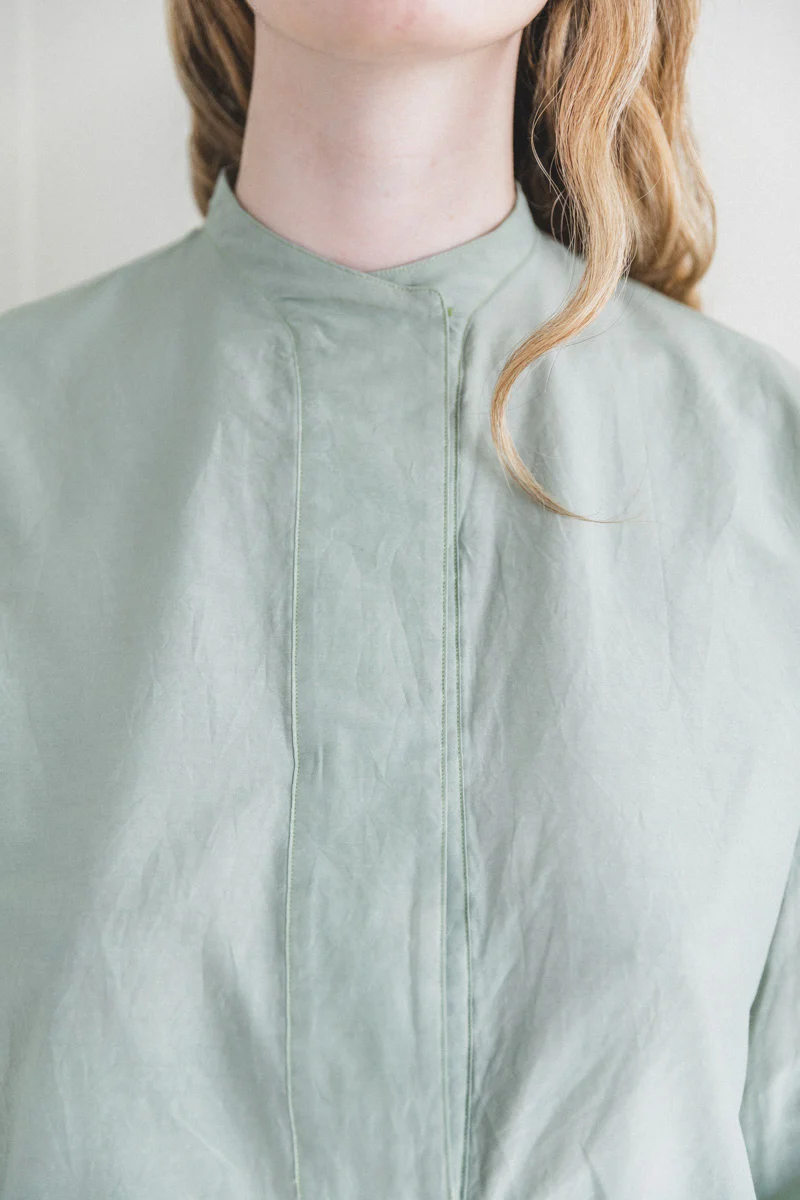 DAY SHIRT IN COTTON SILK TYPEWRITE CLOTH - Image 8