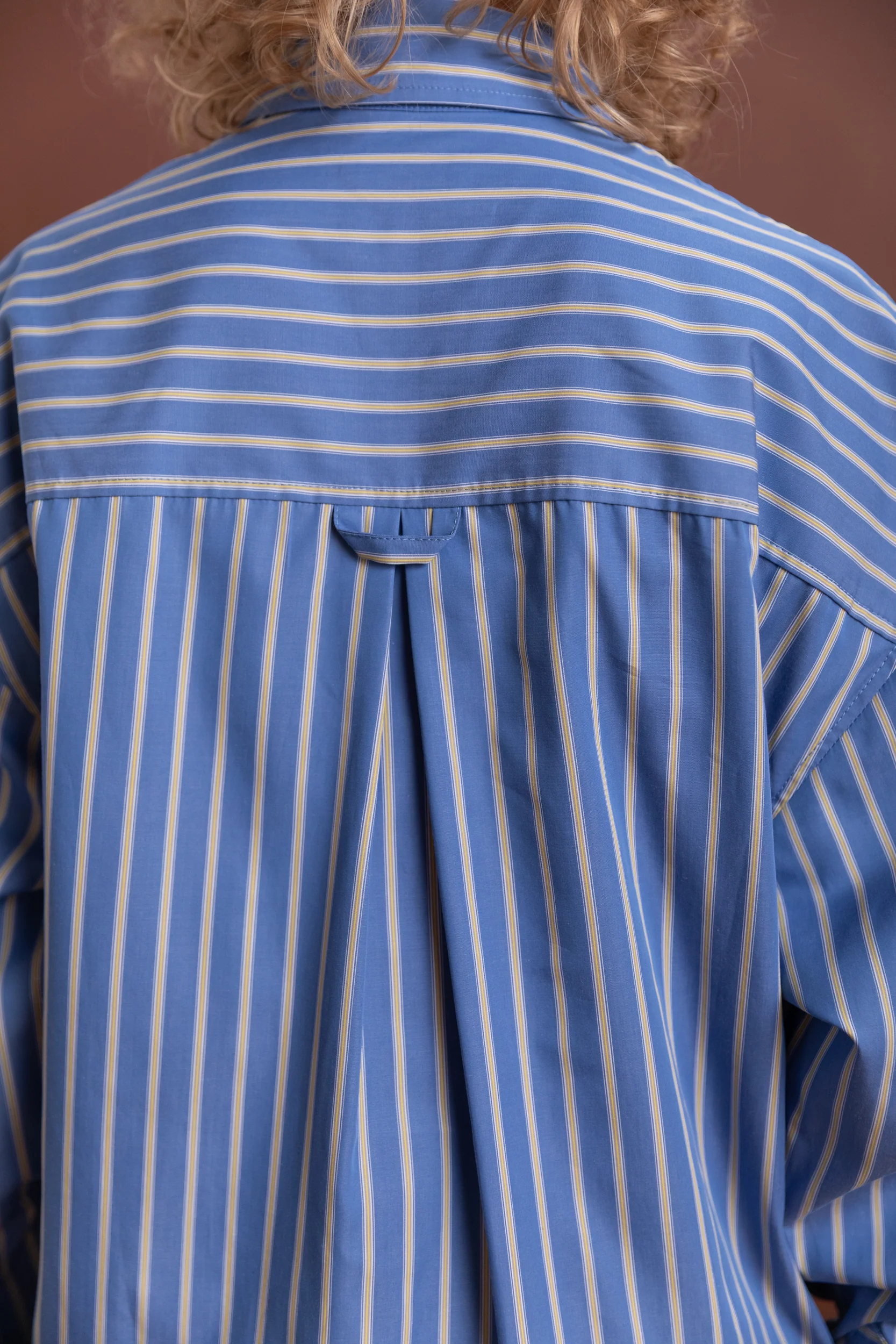 DENNIS SHIRT IN BLUE JAPANESE STRIPED SHIRTING - Image 7