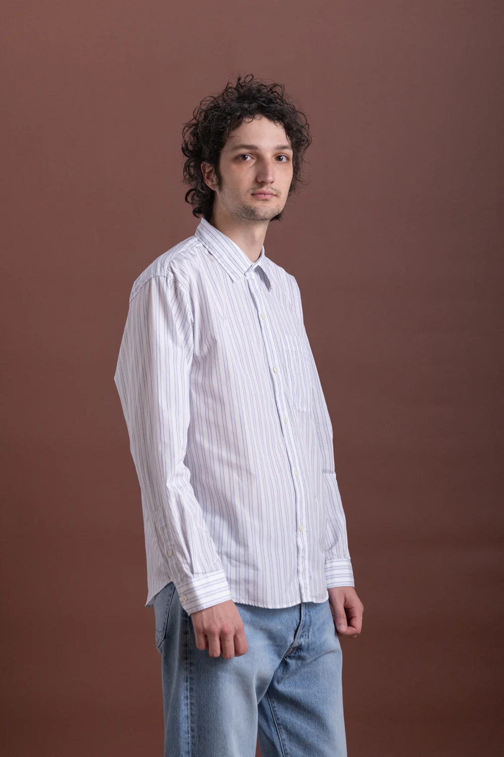 DISTANT SHIRT IN CONVENTIONAL STRIPE - Image 3