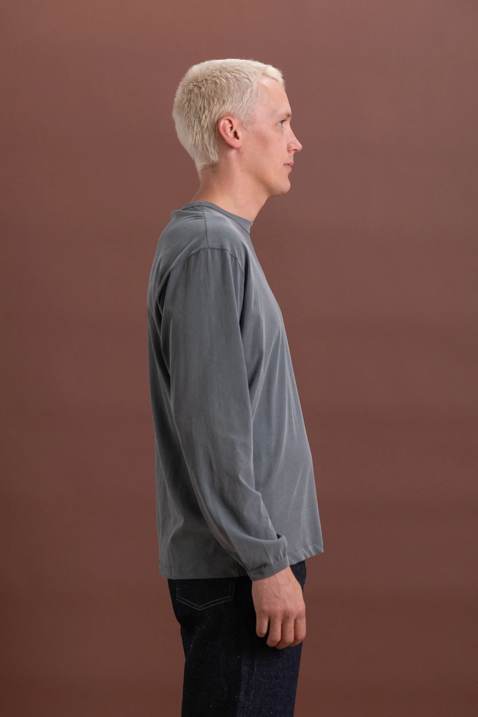 DRY LITE LONG SLEEVE TEE SHIRT IN PIGMENT KELP - Image 4