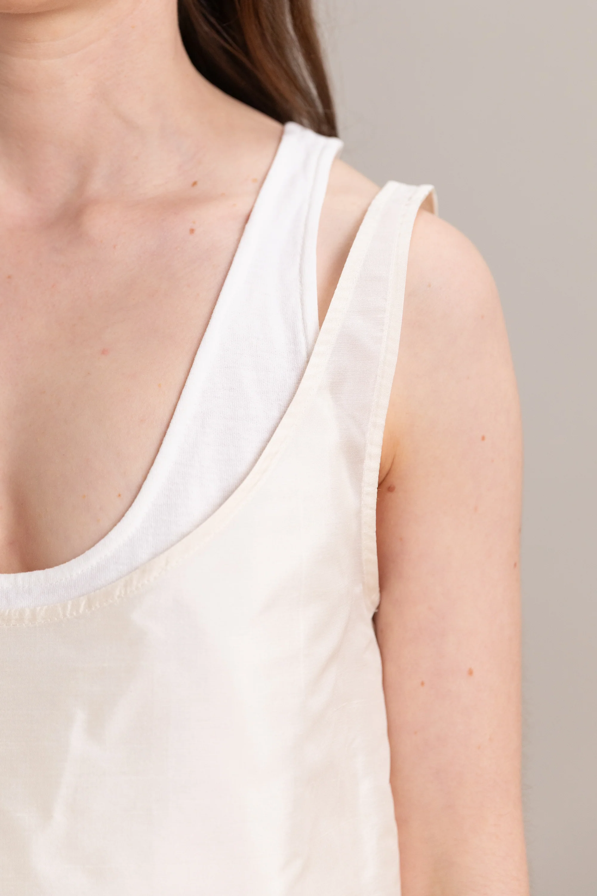 DUO TANK IN MIXED WHITE - Image 2