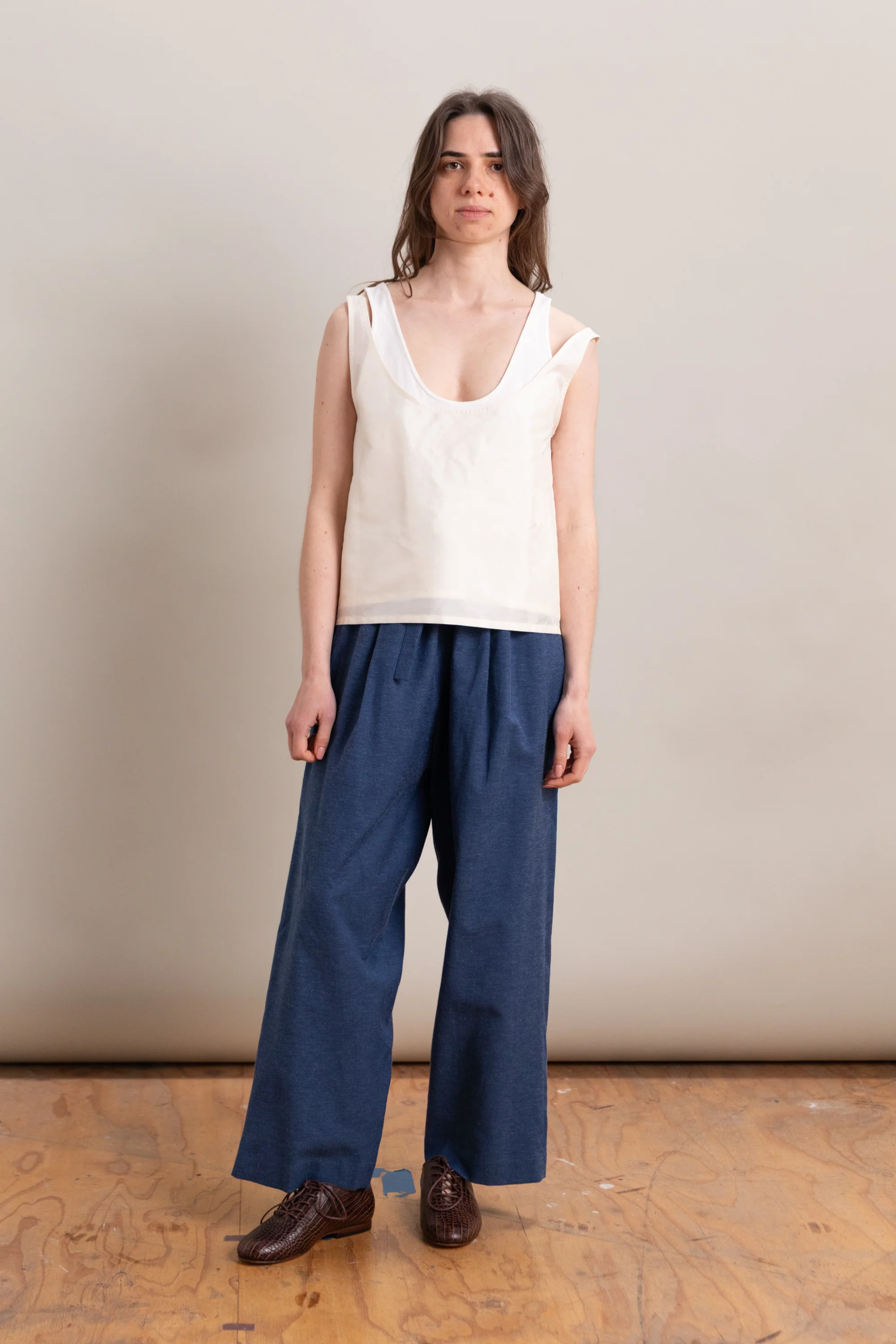 DUO TANK IN MIXED WHITE - Image 3