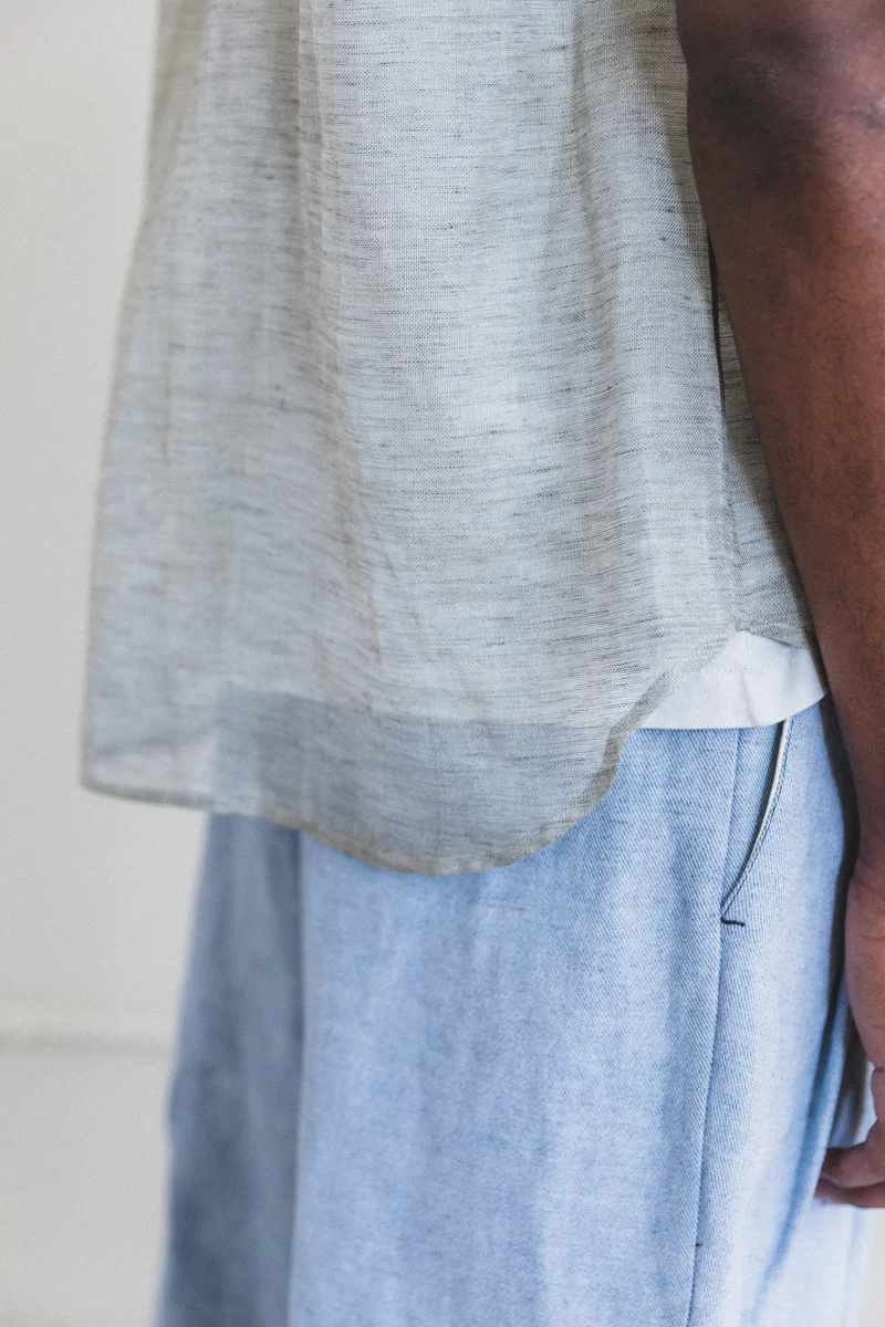 ETERNAL SUMMER SHIRT IN TURKISH UNDYED SILK LINEN - Image 5