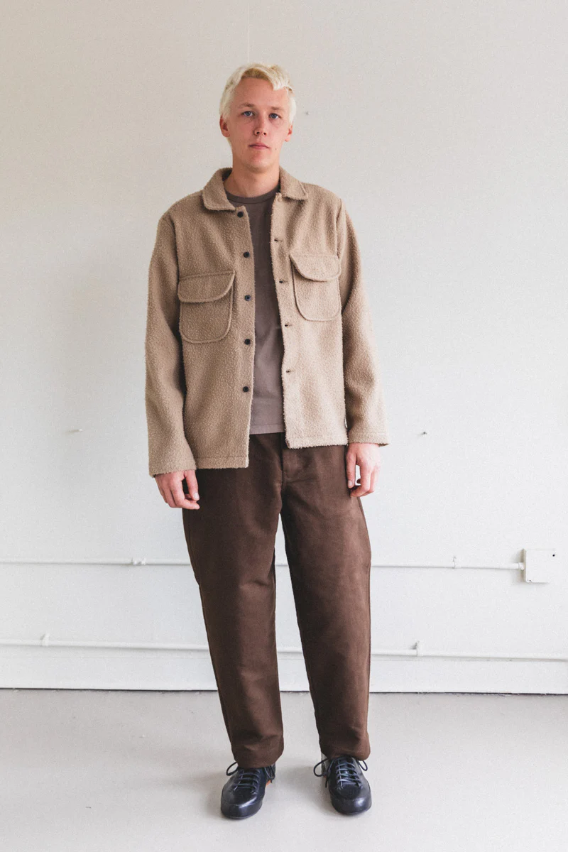 FIELD SHIRT IN SAND CASENTINO WOOL - Image 6