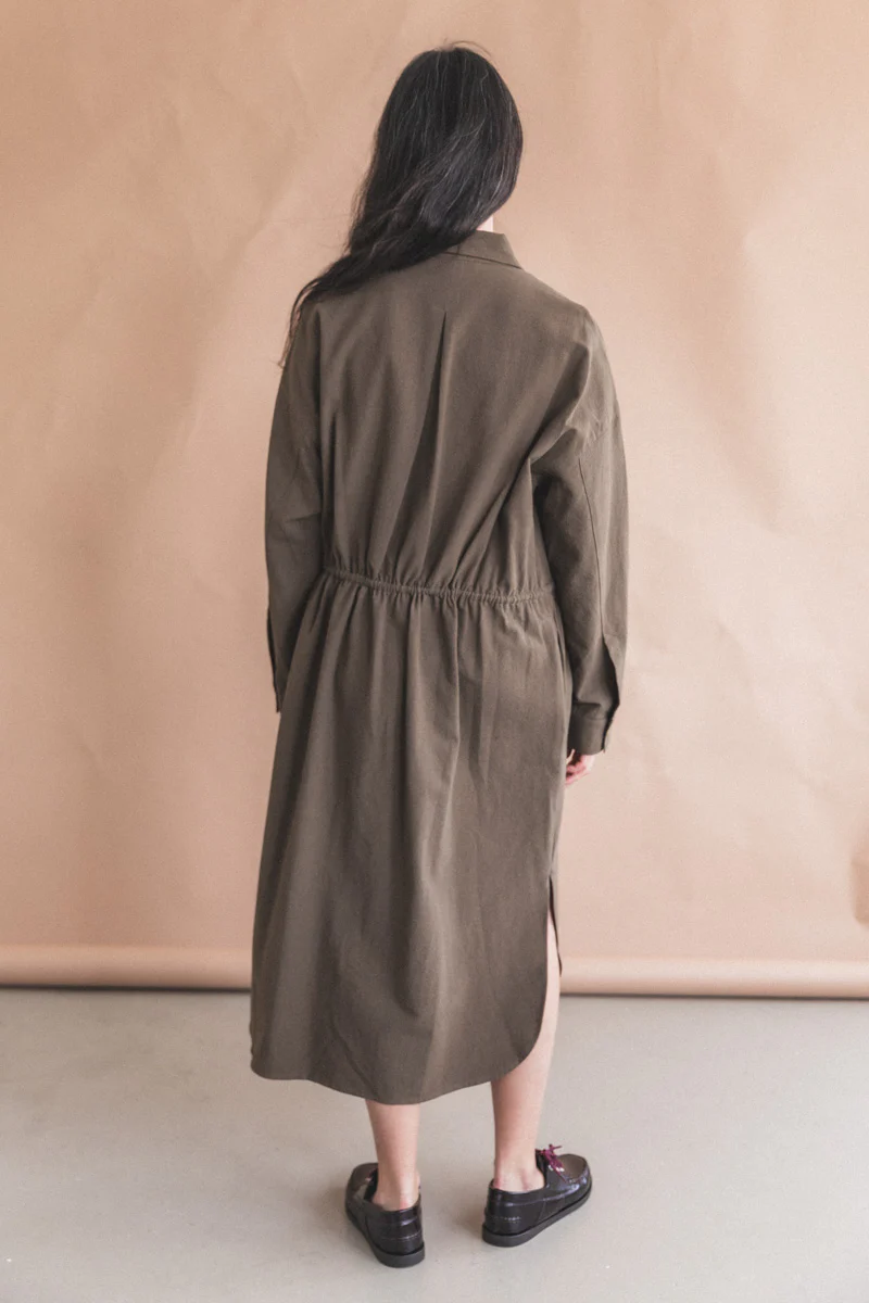 FILTER DRESS IN BROWN - Image 5