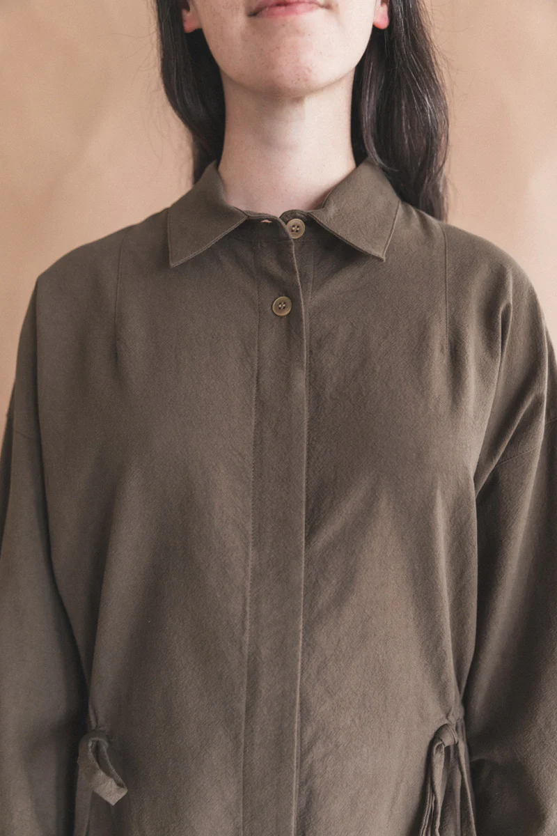 FILTER DRESS IN BROWN - Image 7