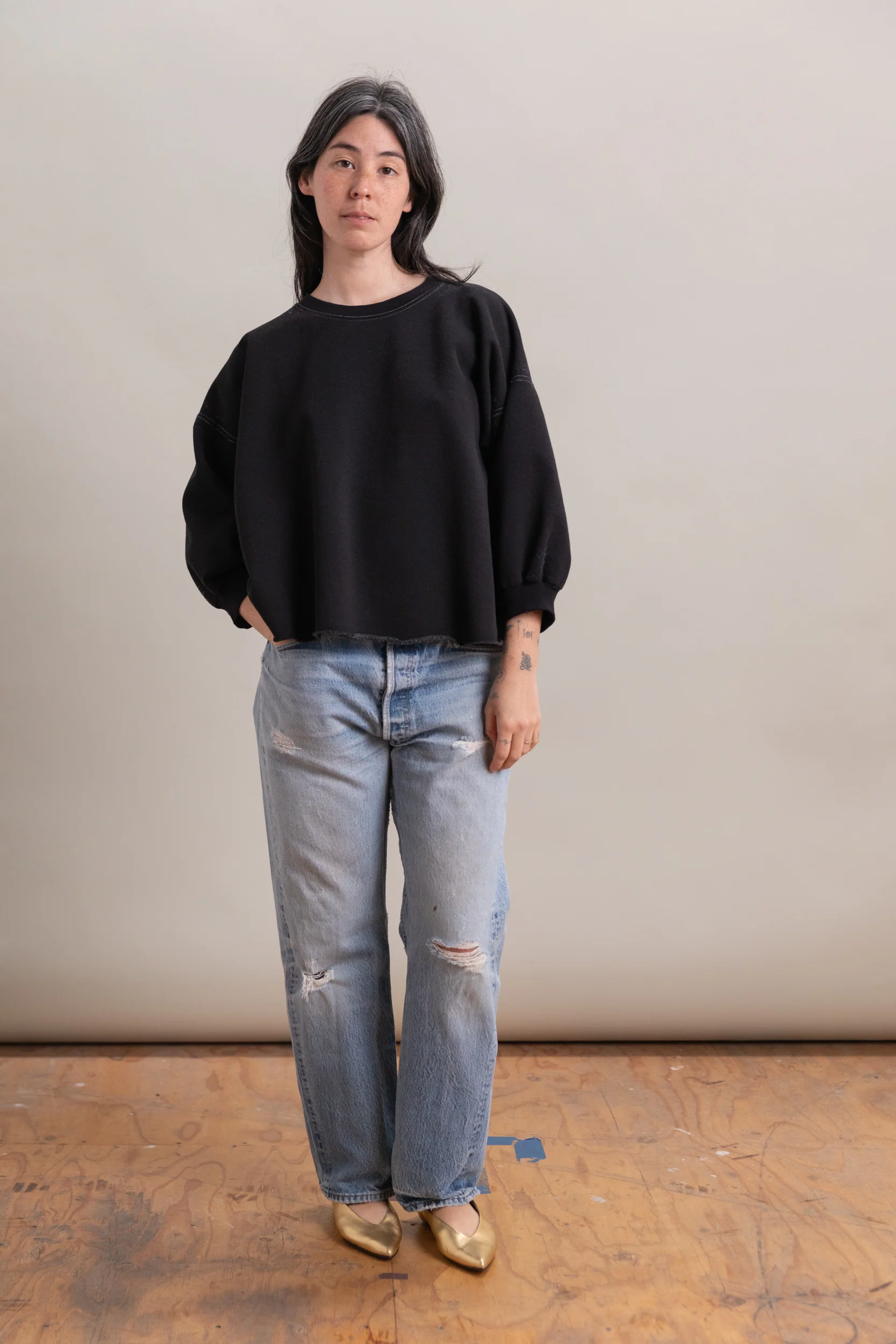 FOND SWEATSHIRT IN CHARCOAL - Image 2