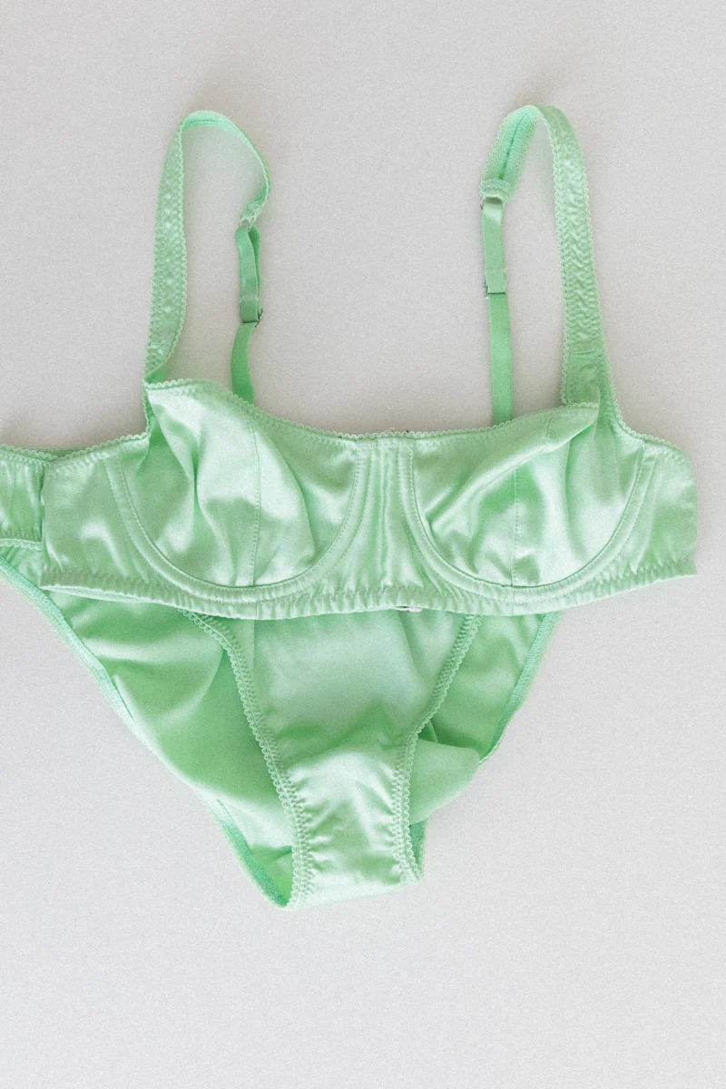 GITA UNDERWIRE BRA IN MEADOW SILK CHARMEUSE - Image 2