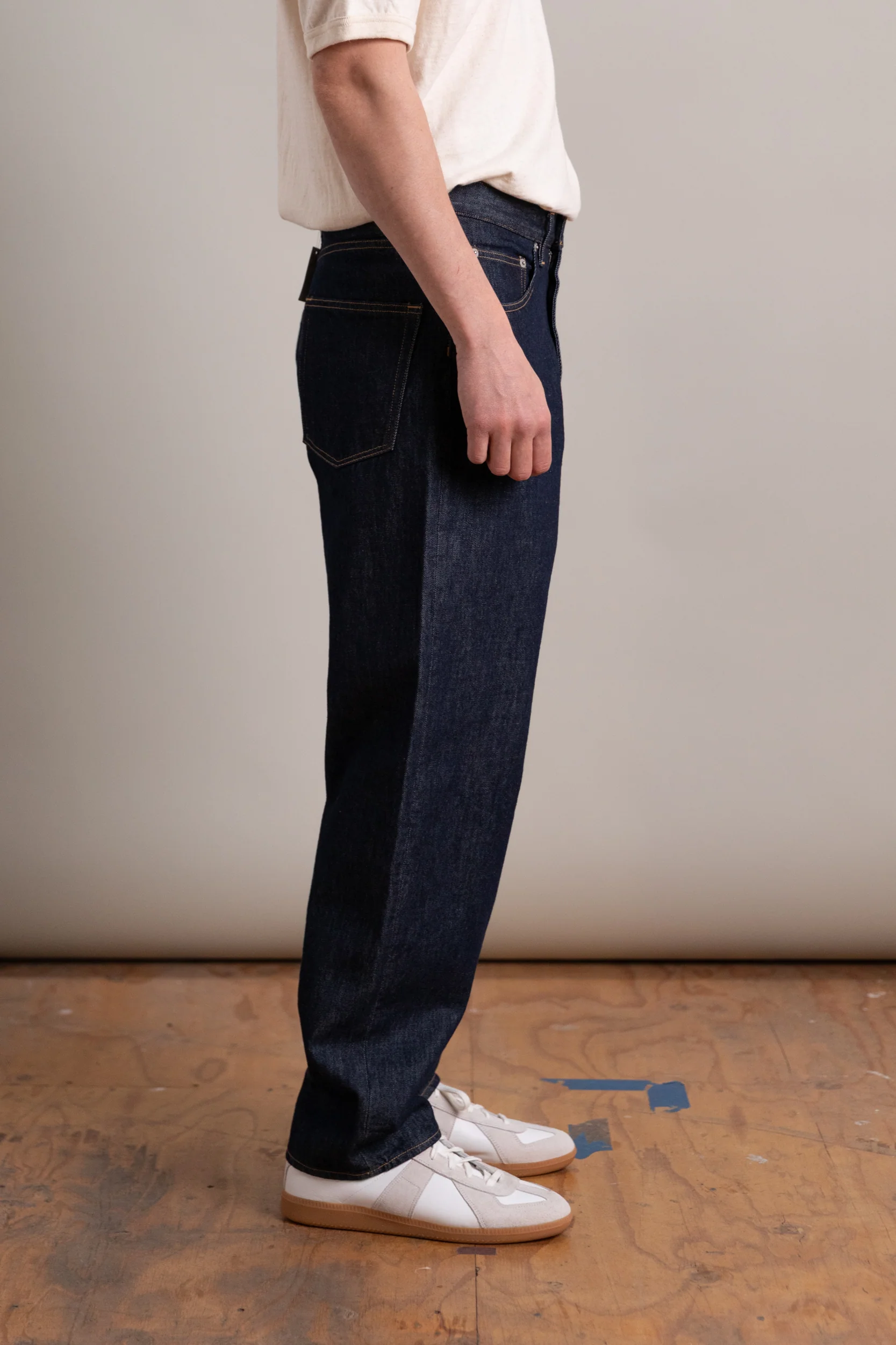 HARD TWIST DENIM WIDE PANTS - Image 3