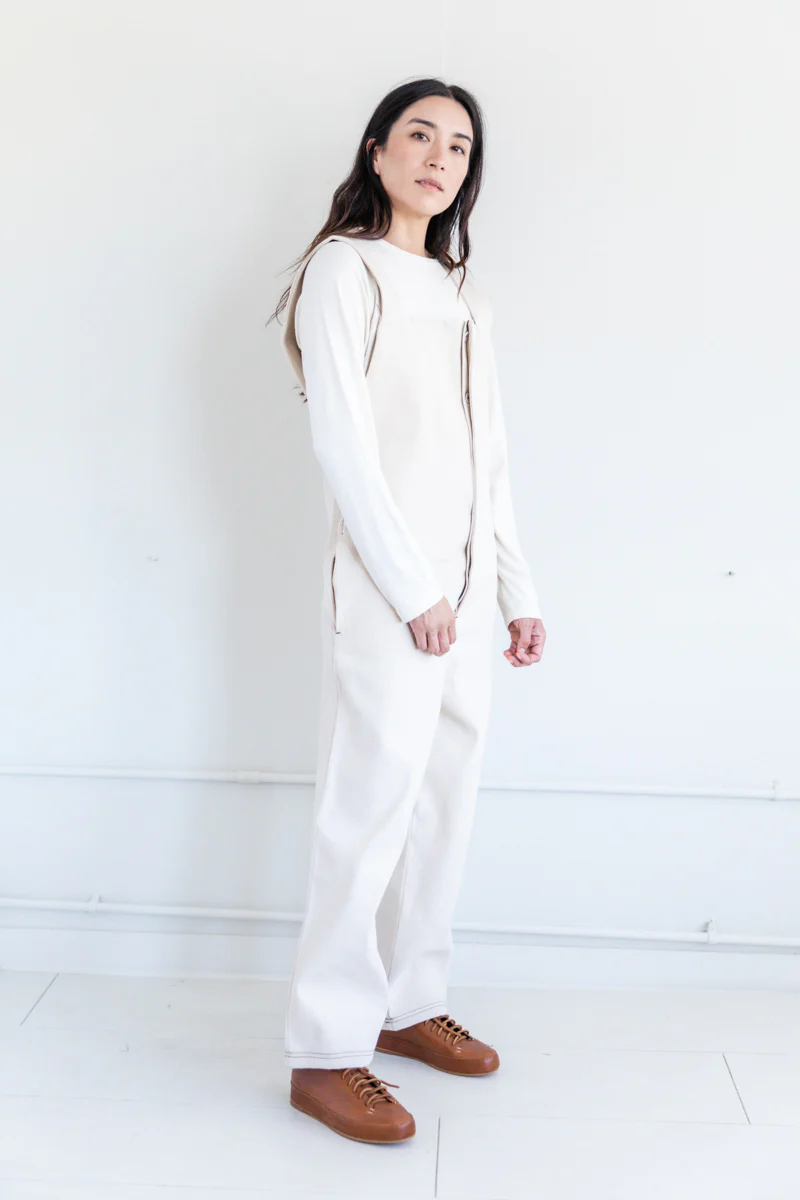 INDRE OVERALLS IN UNDYED COTTON - Image 3